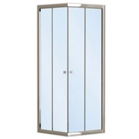 MAMPARA DE DUCHA RECTANGULAR CORREDERA CATANIA PRO 90X90CM CROMO - 2