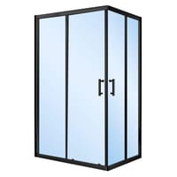 MAMPARA DE DUCHA RECTANGULAR CORREDERA LEXIE 70X120CM NEGRO - 2