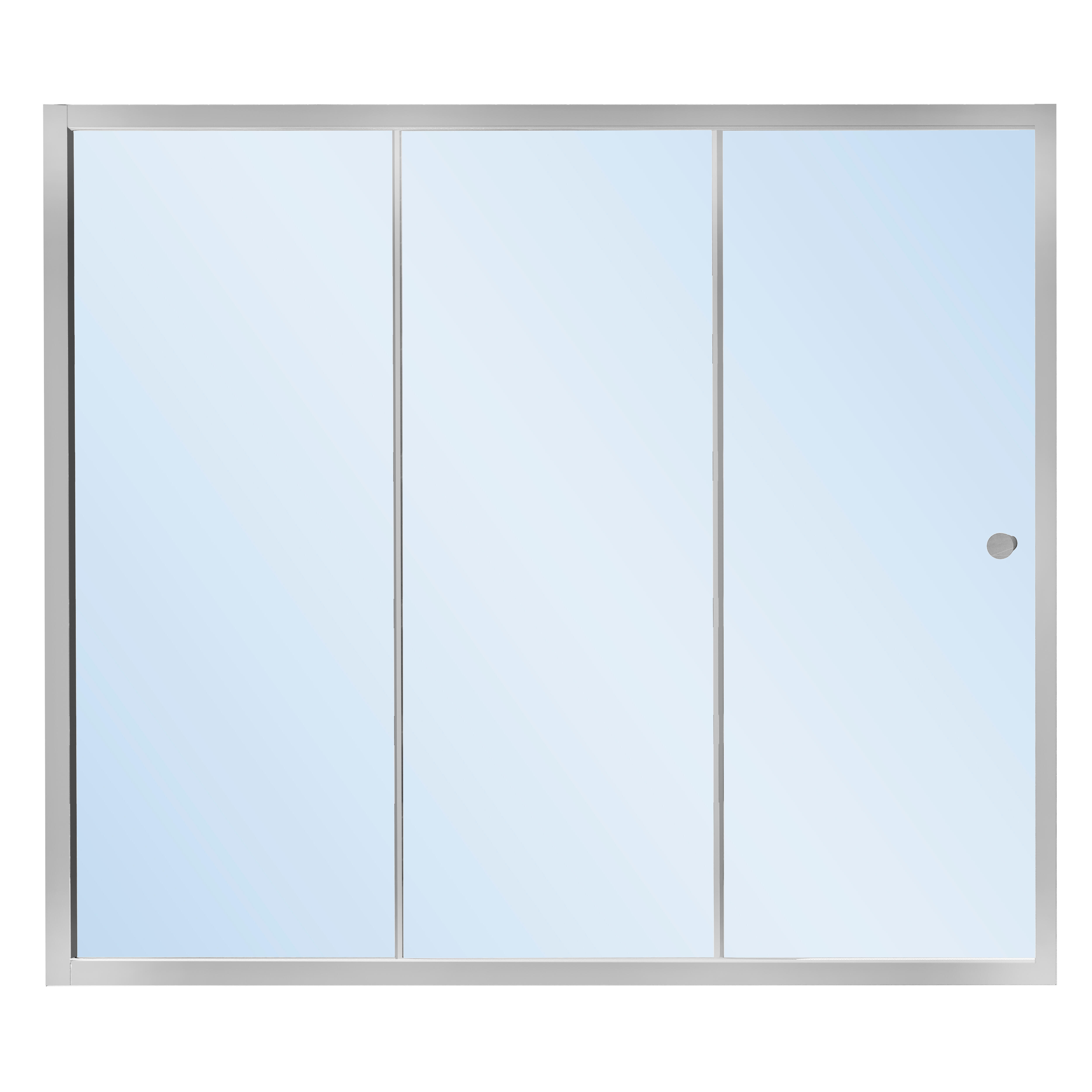 CABINE P/BANHEIRA FRONTAL DETROIT 170CM CROMADO - 2