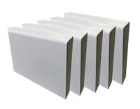 PACK 5 RODAPIES DM LACADO BLANCO DIRECTO 2250 X 90 X 12 MM - 2
