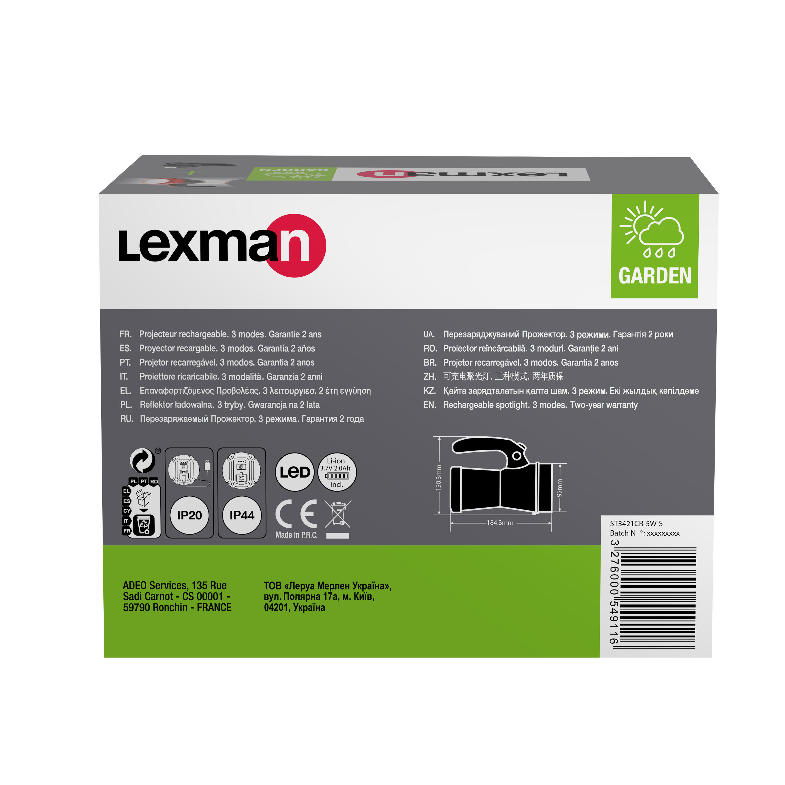 Latarka szperacz USB LEXMAN - 12