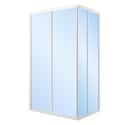 MAMPARA DE DUCHA RECTANGULAR CORREDERA SIENA 70X90CM BLANCO - 2