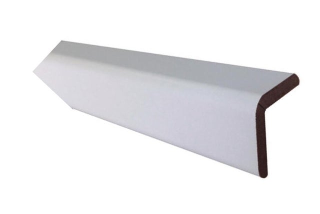 GUARDAVIVO MELAMINA BLANCA 2600 X 30 X 30 MM. ADHESIVO