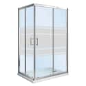 MAMPARA DE DUCHA RECTANGULAR CORREDERA LEXIE 70X120CM CROMO - 2