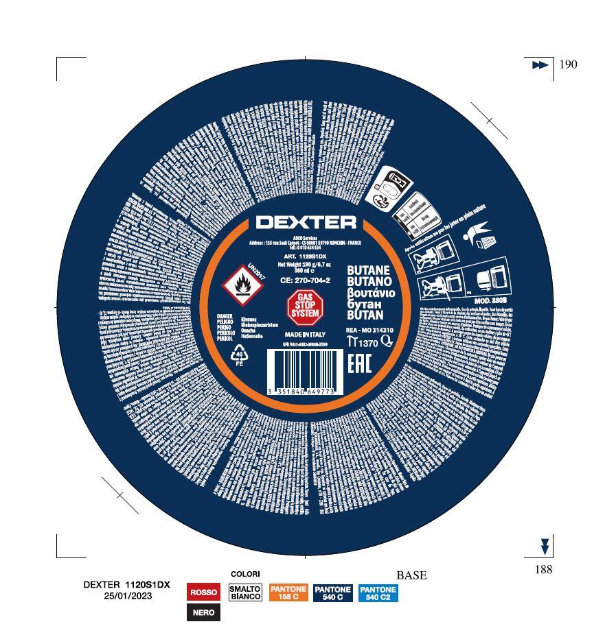Cartucho de gás DEXTER 190GR - 4