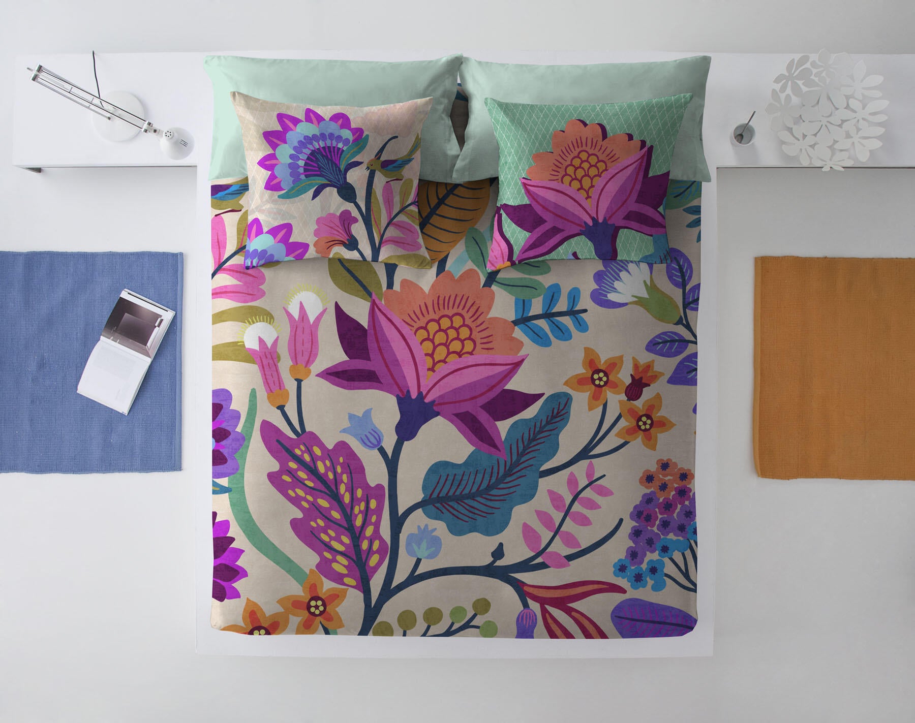 Juego de funda nórdica MARENA multicolor para cama de 90 cm - 2