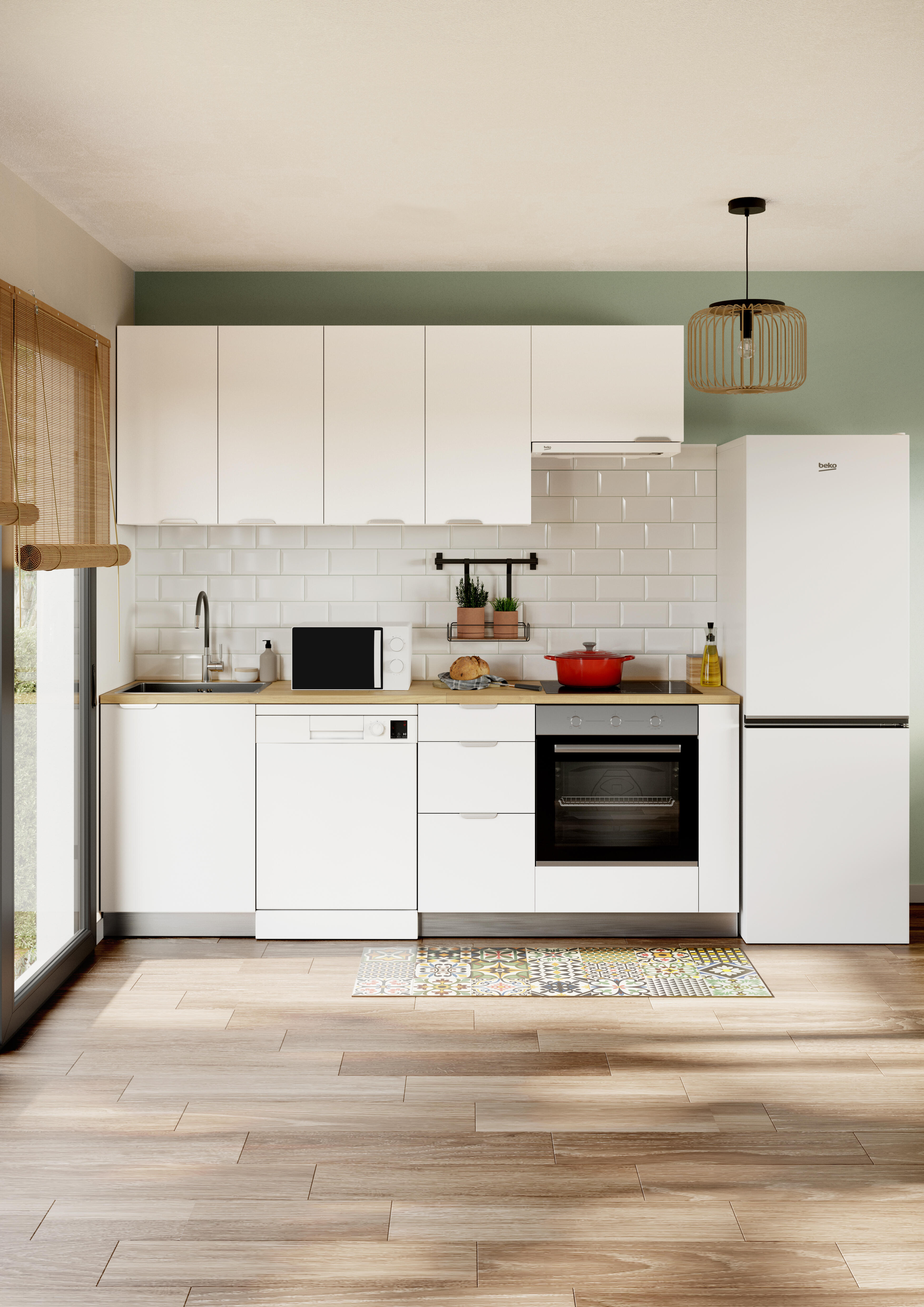 Placa vitrocerámica BEKO HIC 63402T con 3 zonas de cocción zona grande de 27cm 5700 W negro 60cm - 4