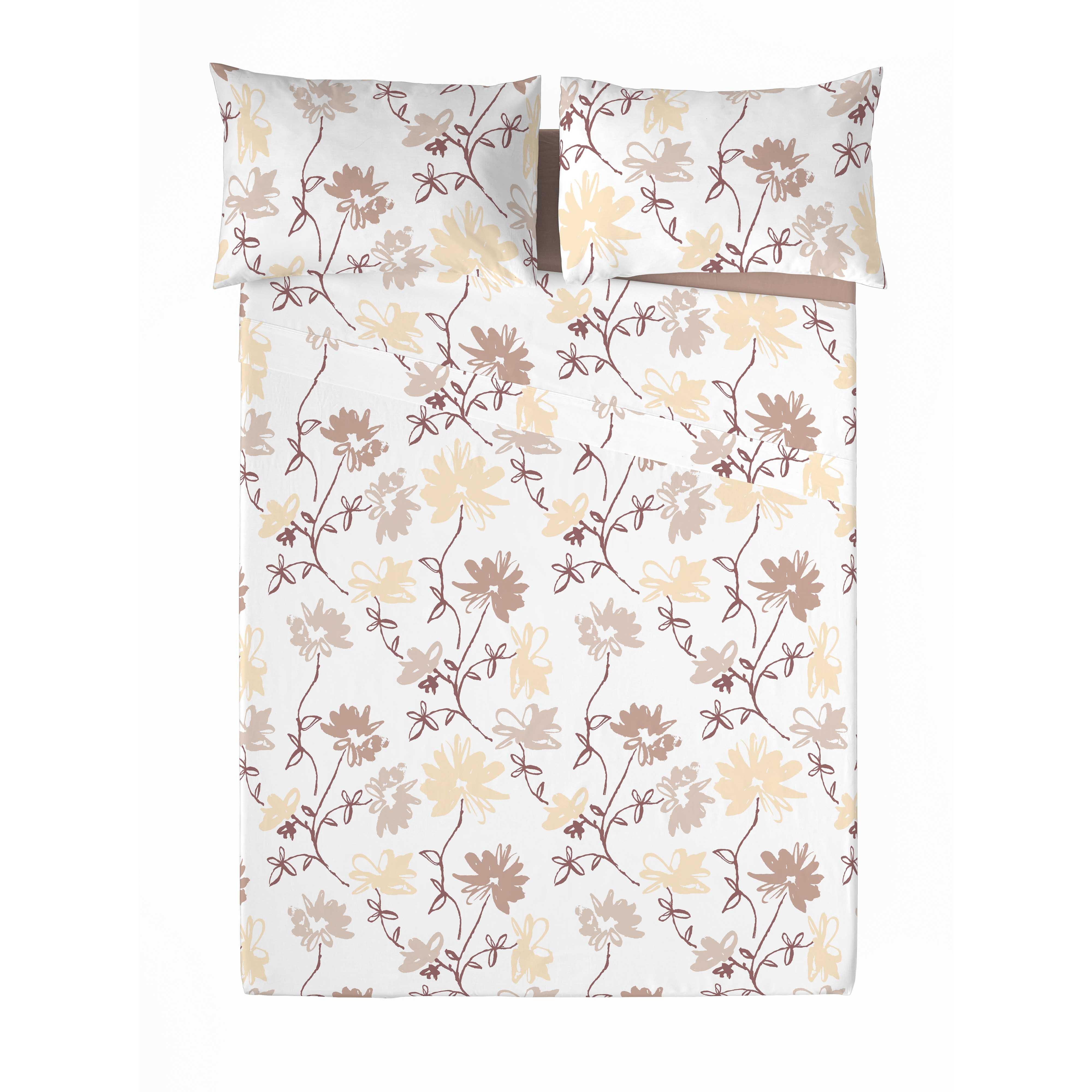 Juego de sábanas garden 3 piezas 100% algodón para camas de 135 cm