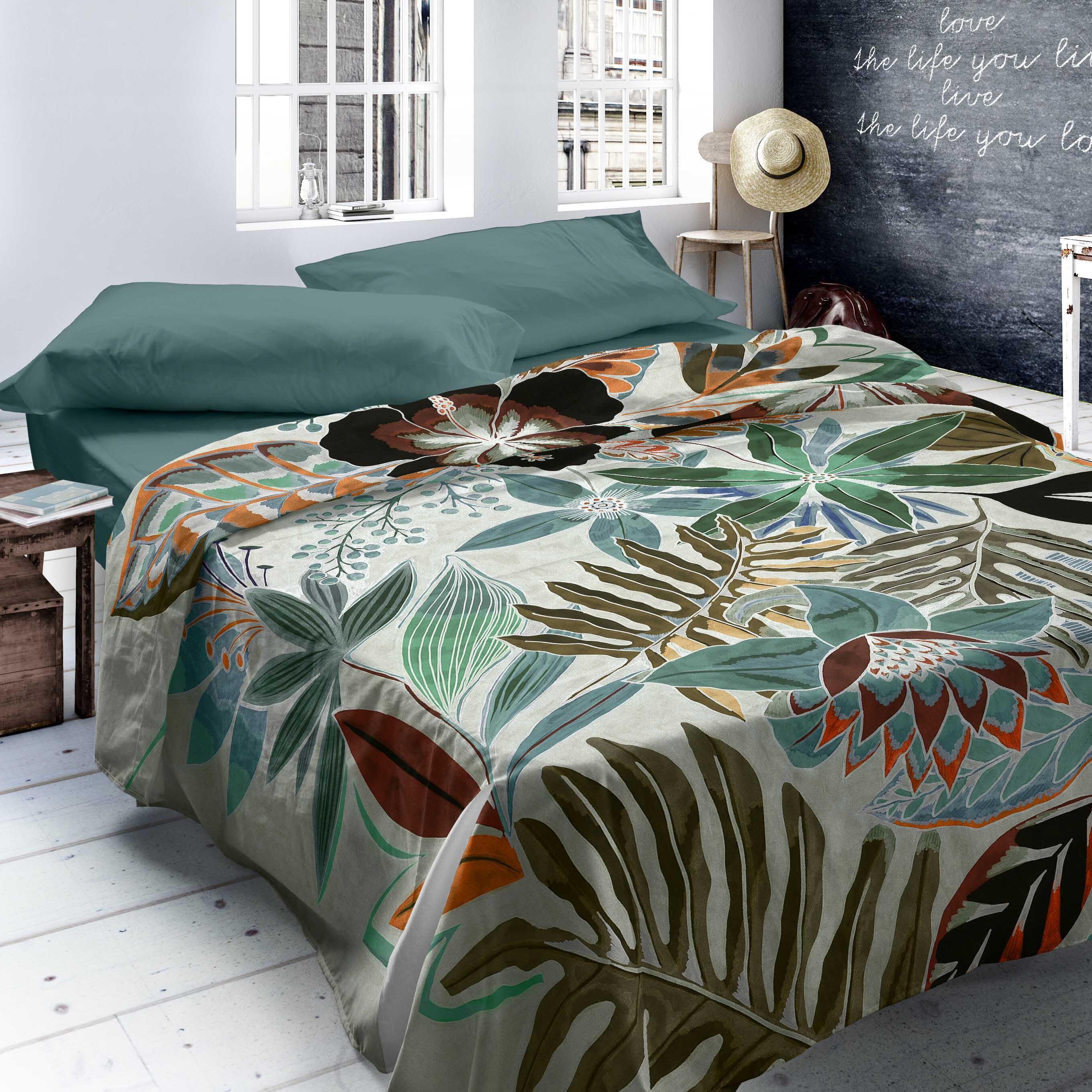 Juego de sábanas 3 piezas TELAVIV 100% algodón cama 135 cm - 2