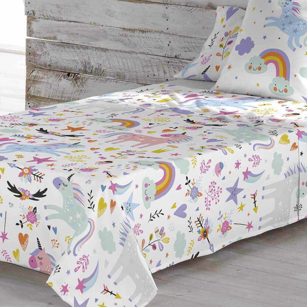 Juego de sábanas infantiles SPARKLY 100% algodón cama 90 cm - 6