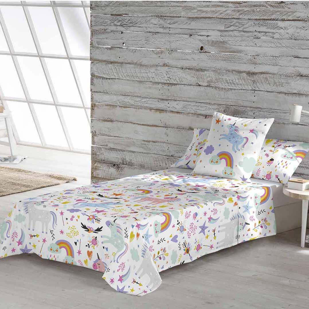 Juego de sábanas infantiles SPARKLY 100% algodón cama 90 cm - 2