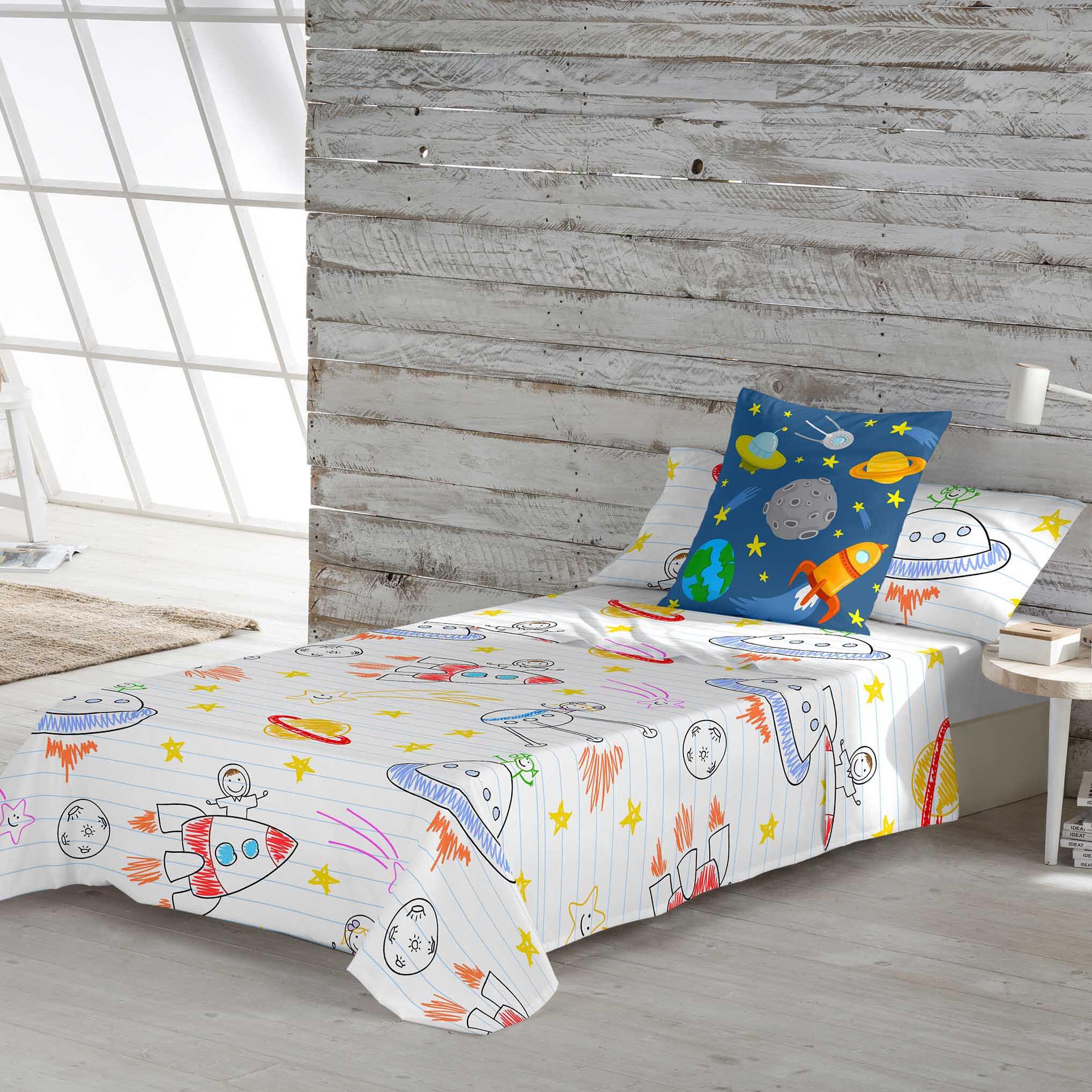 Juego de sábanas infantil LLUC 100% algodón cama 90 cm - 3