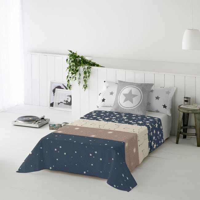 Cool Kids Colcha Bouti Reversible Indigo 105 Cm High Colcha Bouti