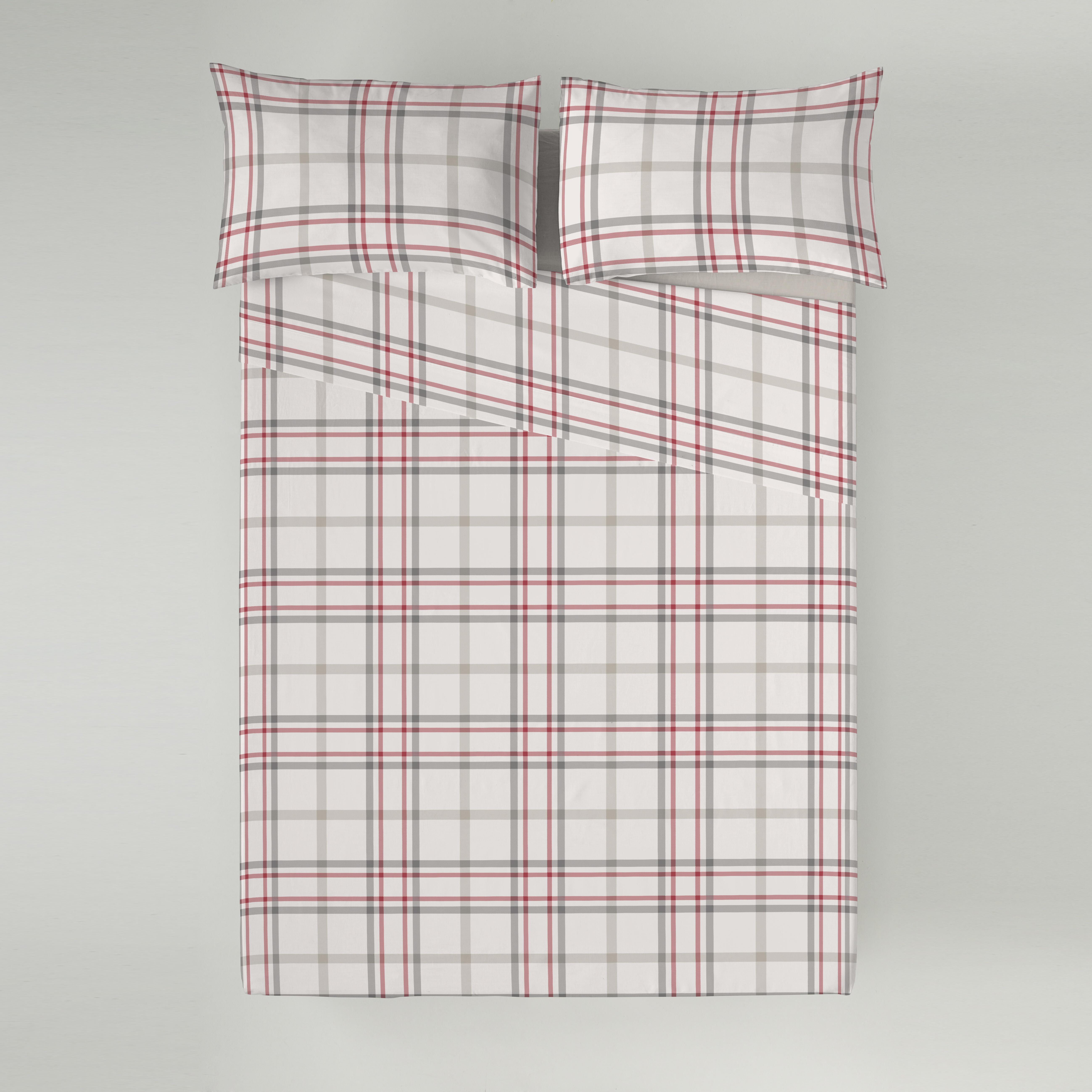 Juego de sábanas támesis 4 piezas 100% algodón para camas de 180 cm