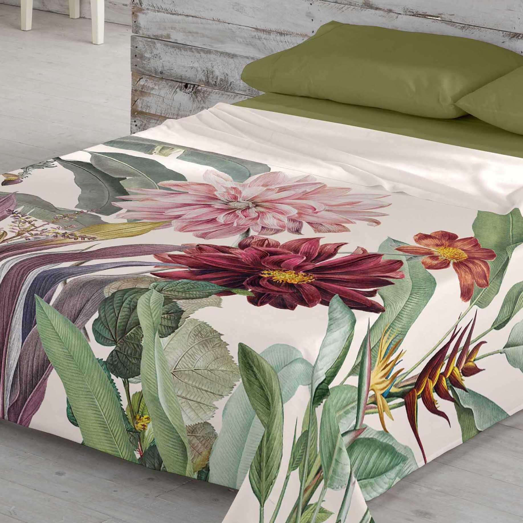 Juego de sábanas 4 piezas MIRELLE  100% algodón cama 150 cm - 4