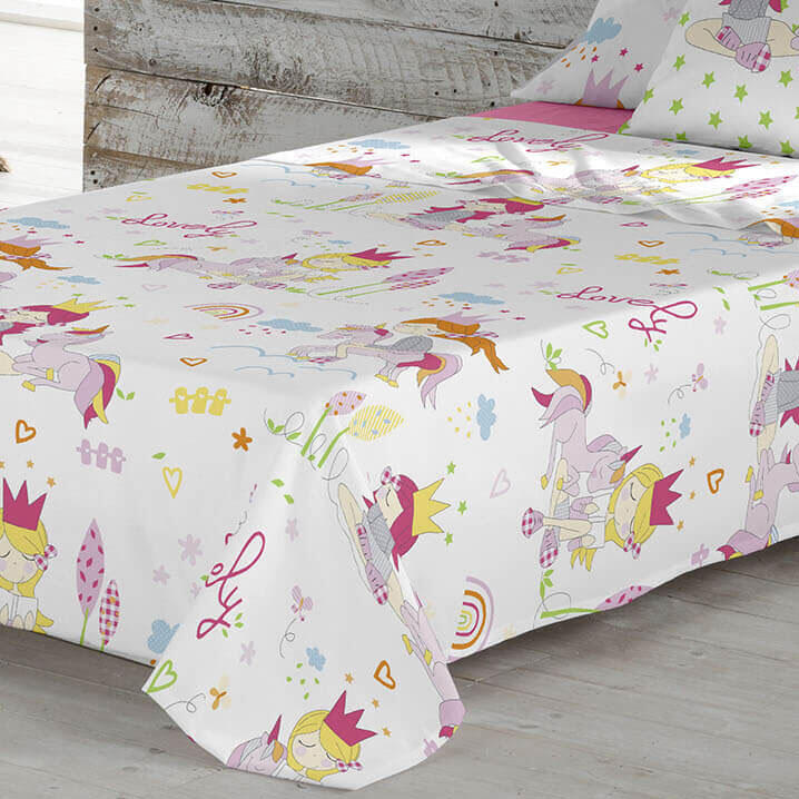 Juego de sábanas infantil LOVELY 100% algodón cama 90 cm - 3