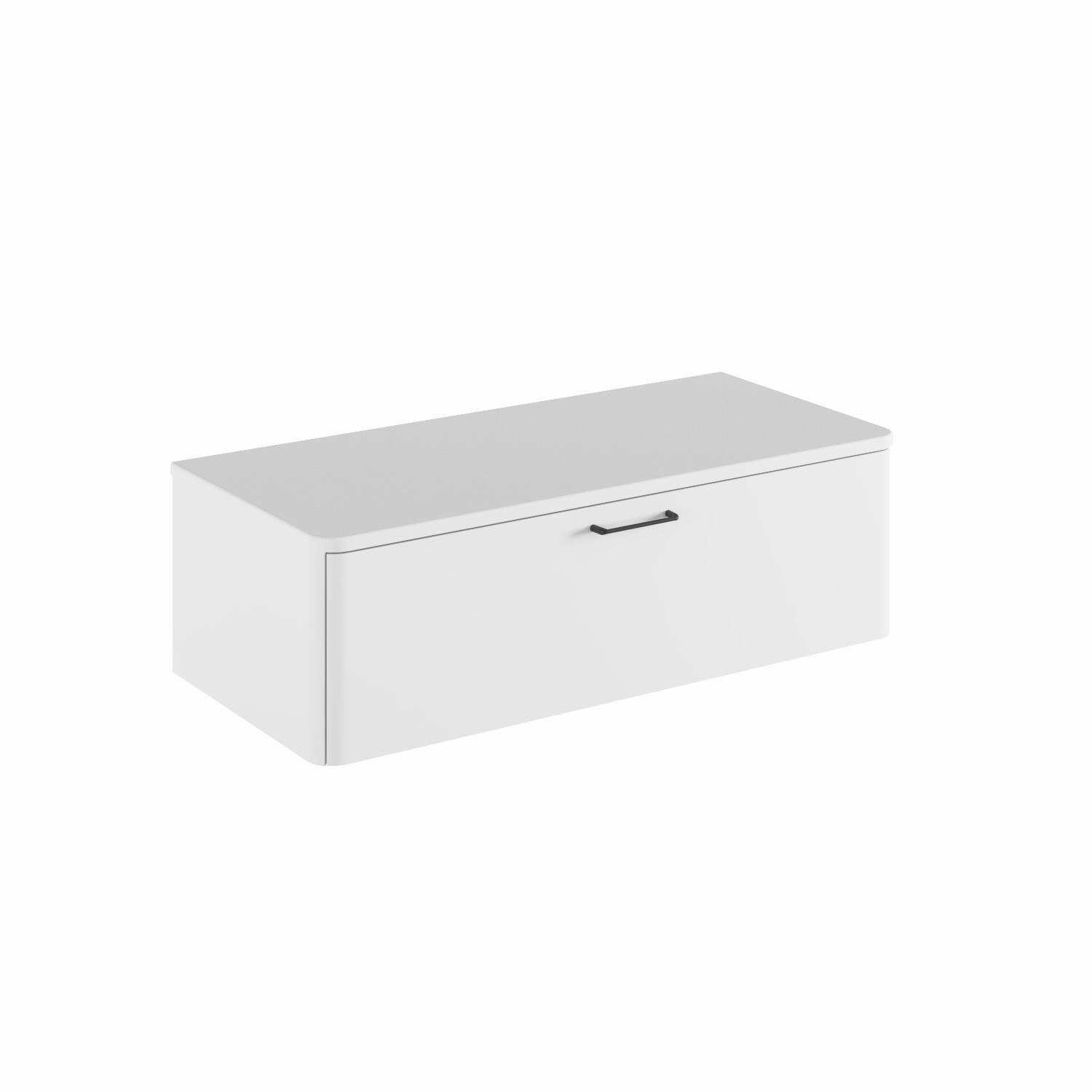 Móvel suspenso com tampo 100x46 cm 1 gaveta branco Roca Legacy - 2