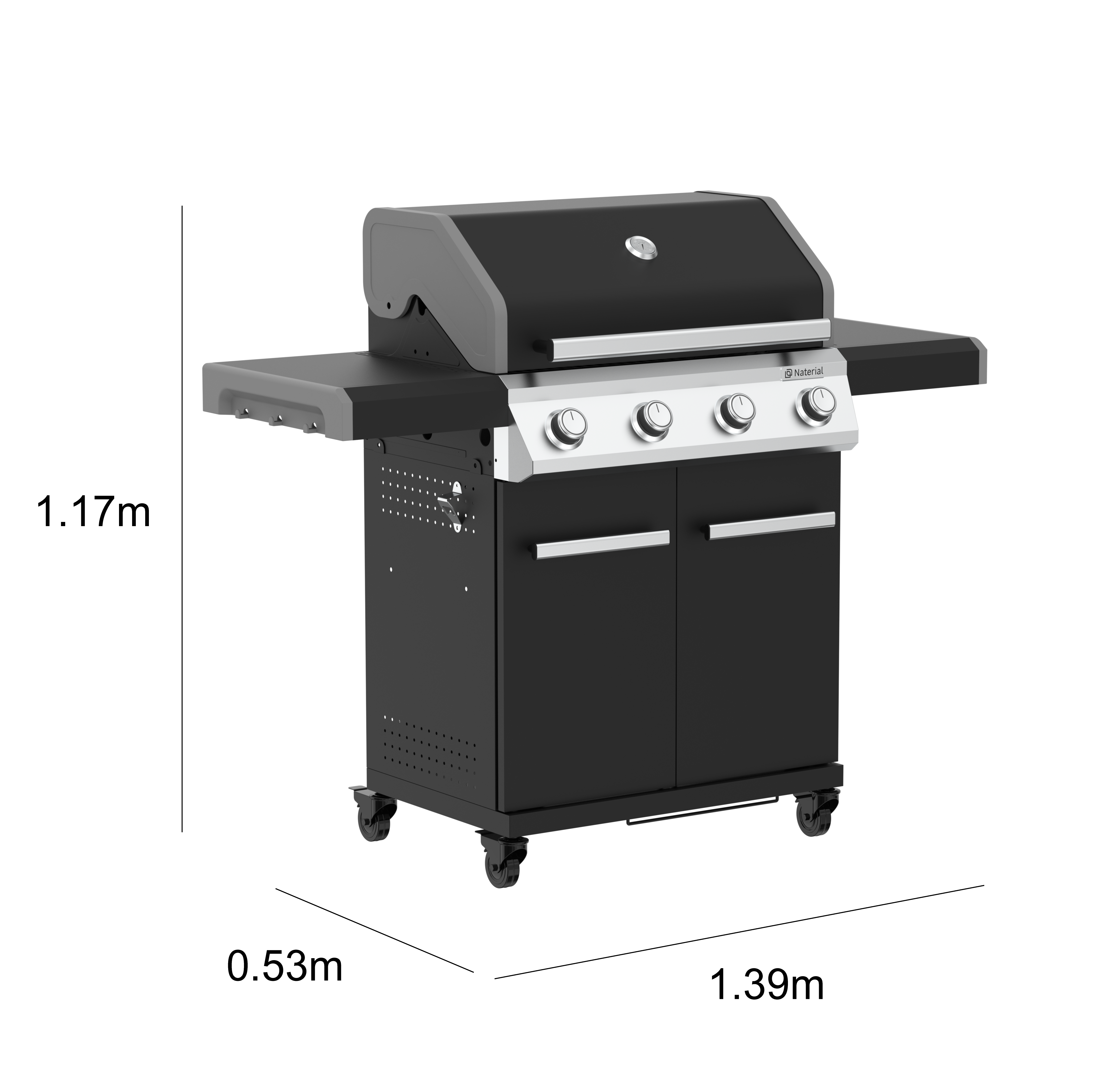 Barbecue a gas NATERIAL Kenton II 4 bruciatori - 14