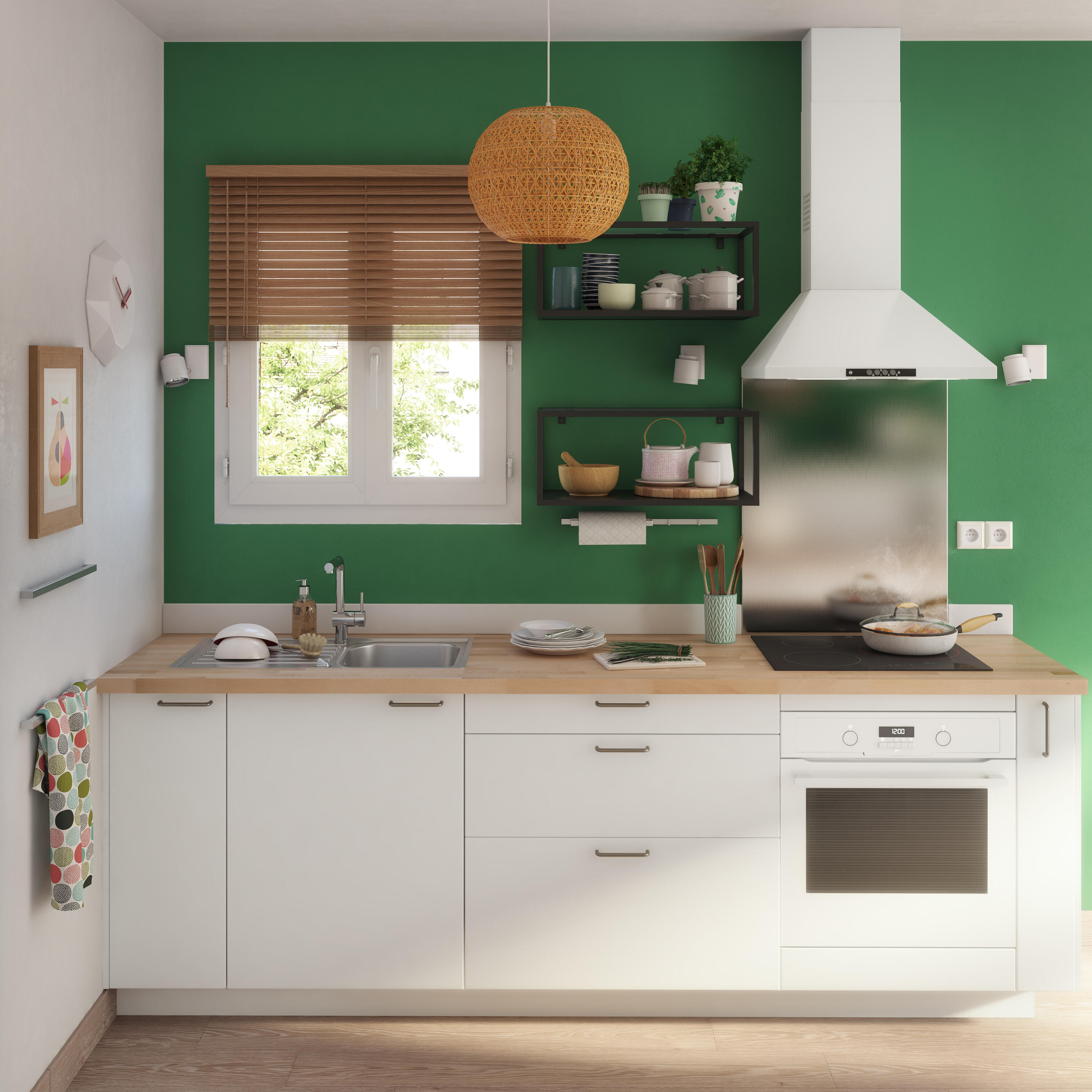 Painel/Porta de cozinha Delinia Sofia 60 x 77 cm branco mate - 9