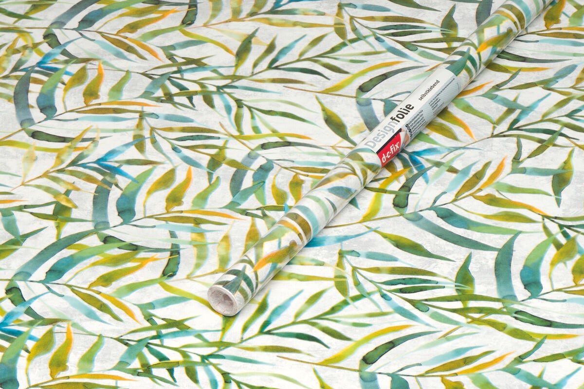 Rouleau adhésif décoratif décor feuillage, lorina, 200 cm x 45 cm - 6