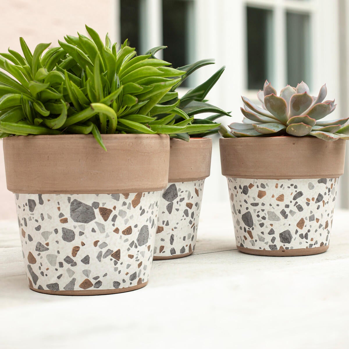 Rouleau adhésif décoratif D-C-FIX Effet pierre, terrazzo l.0.45 x L.2 m - 4