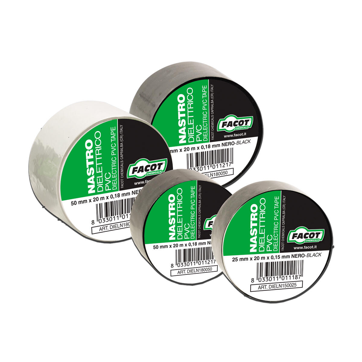 Nastro teflon PVC N. DIEL. NERO H 50 mm x 20 m Sp. 0,15 mm 0.05 x 20 x Sp 0.15 mm - 2