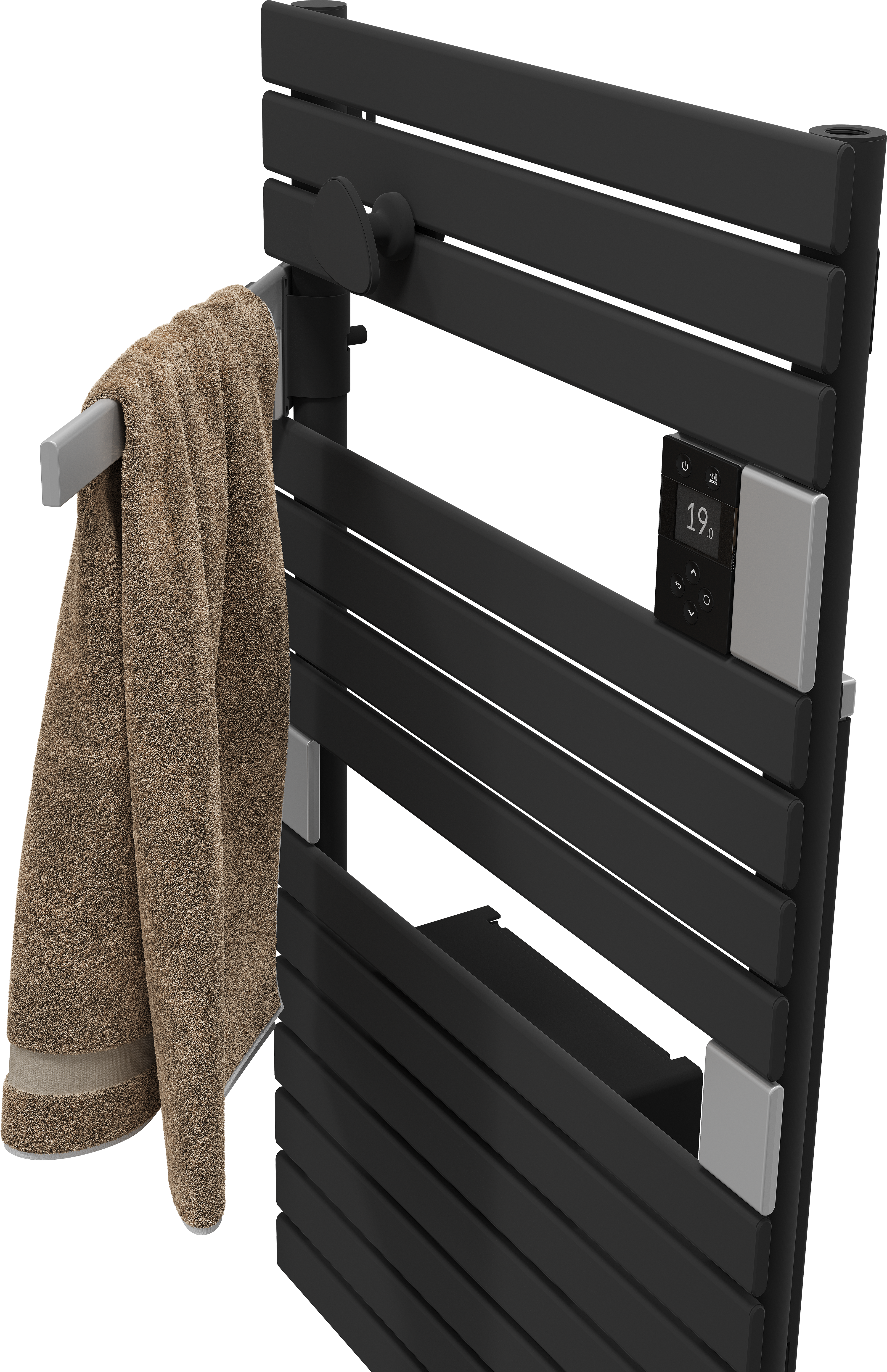 Sèche-serviettes électrique soufflant connecté 2 SAUTER 1500W Asama anthracite - 6