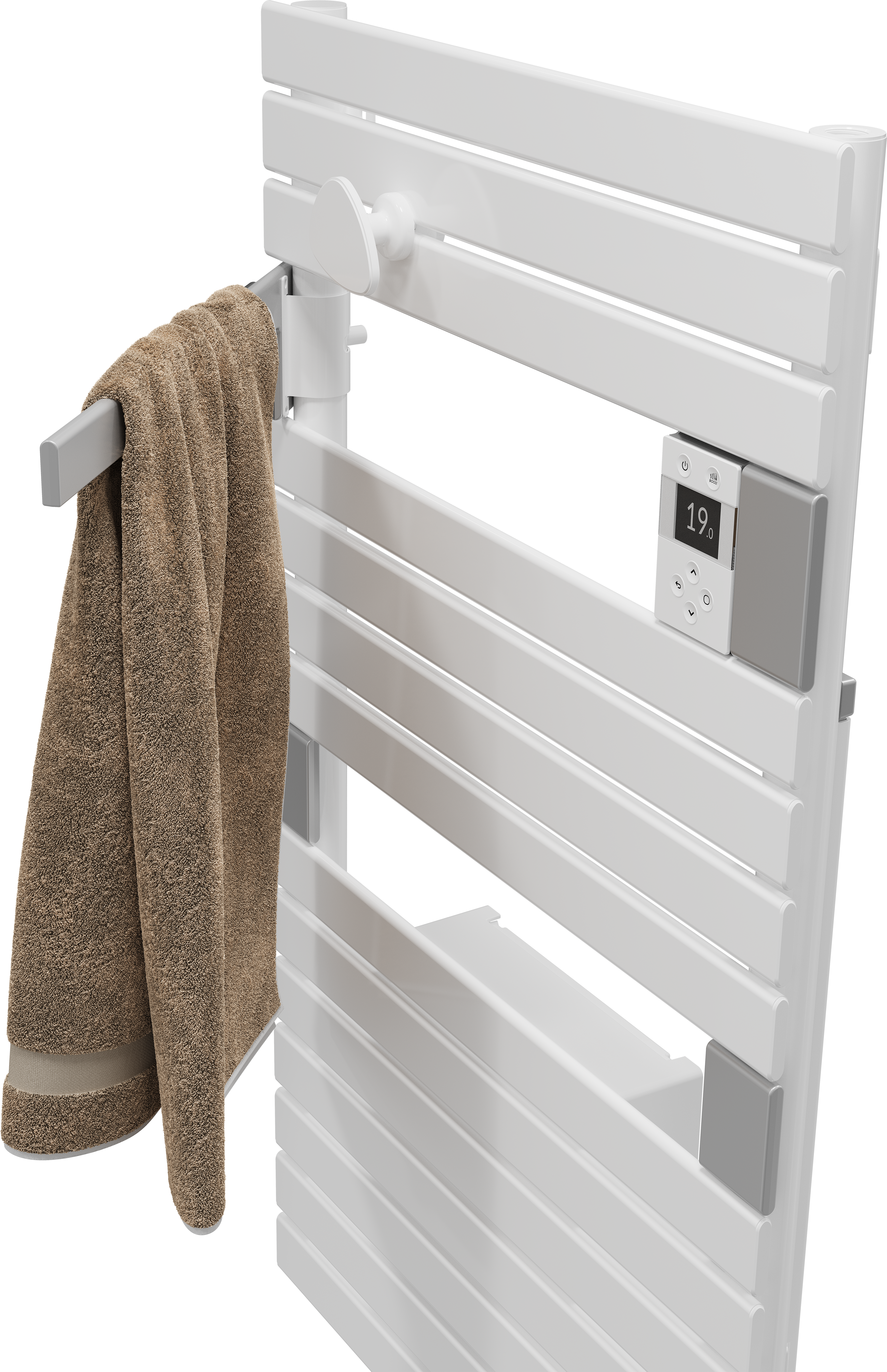 Sèche-serviettes électrique soufflant connecté 2 SAUTER 1500W Asama blanc - 5