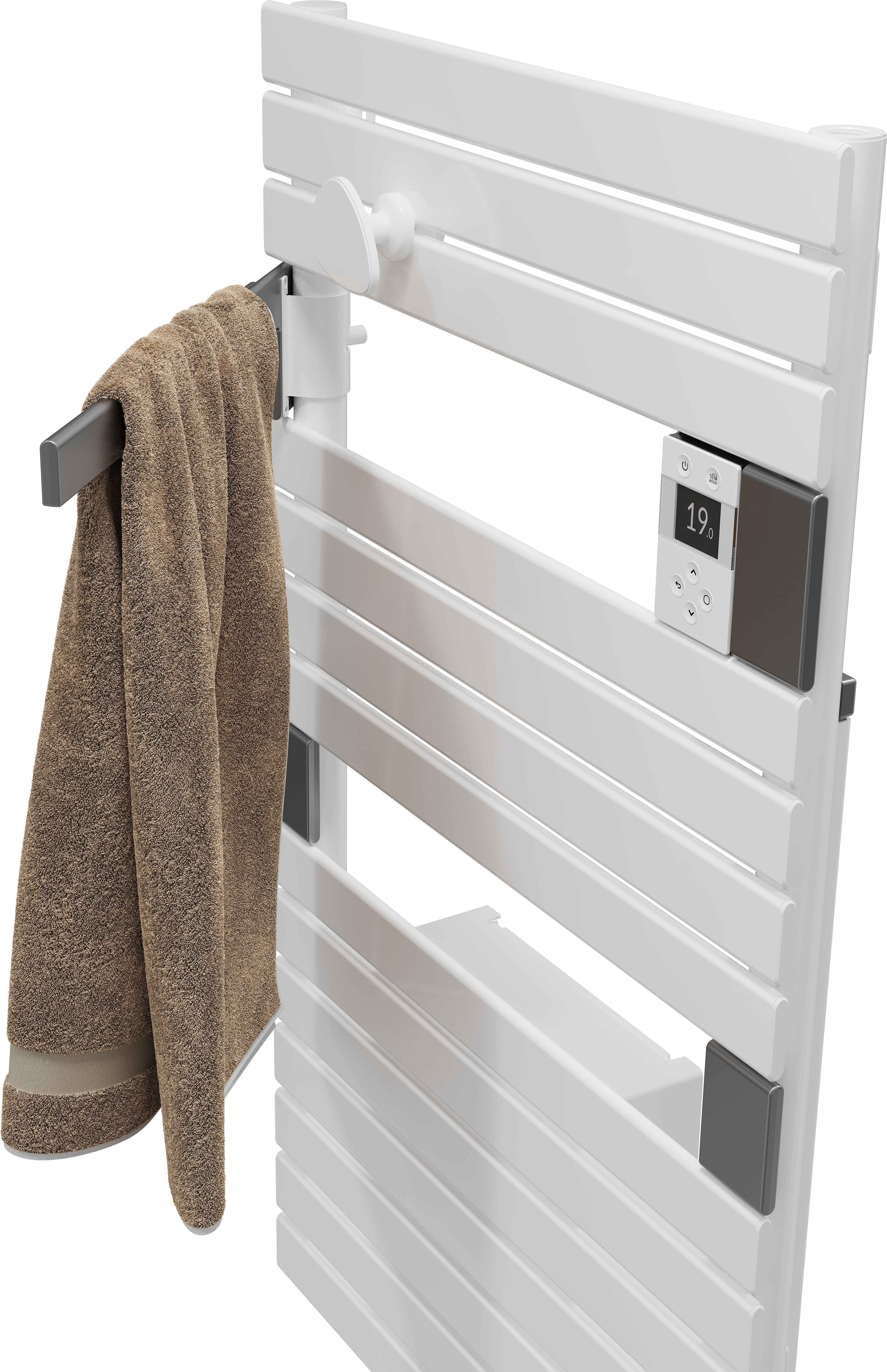 Sèche-serviettes électrique soufflant connecté 2 SAUTER 1750W Asama blanc - 4