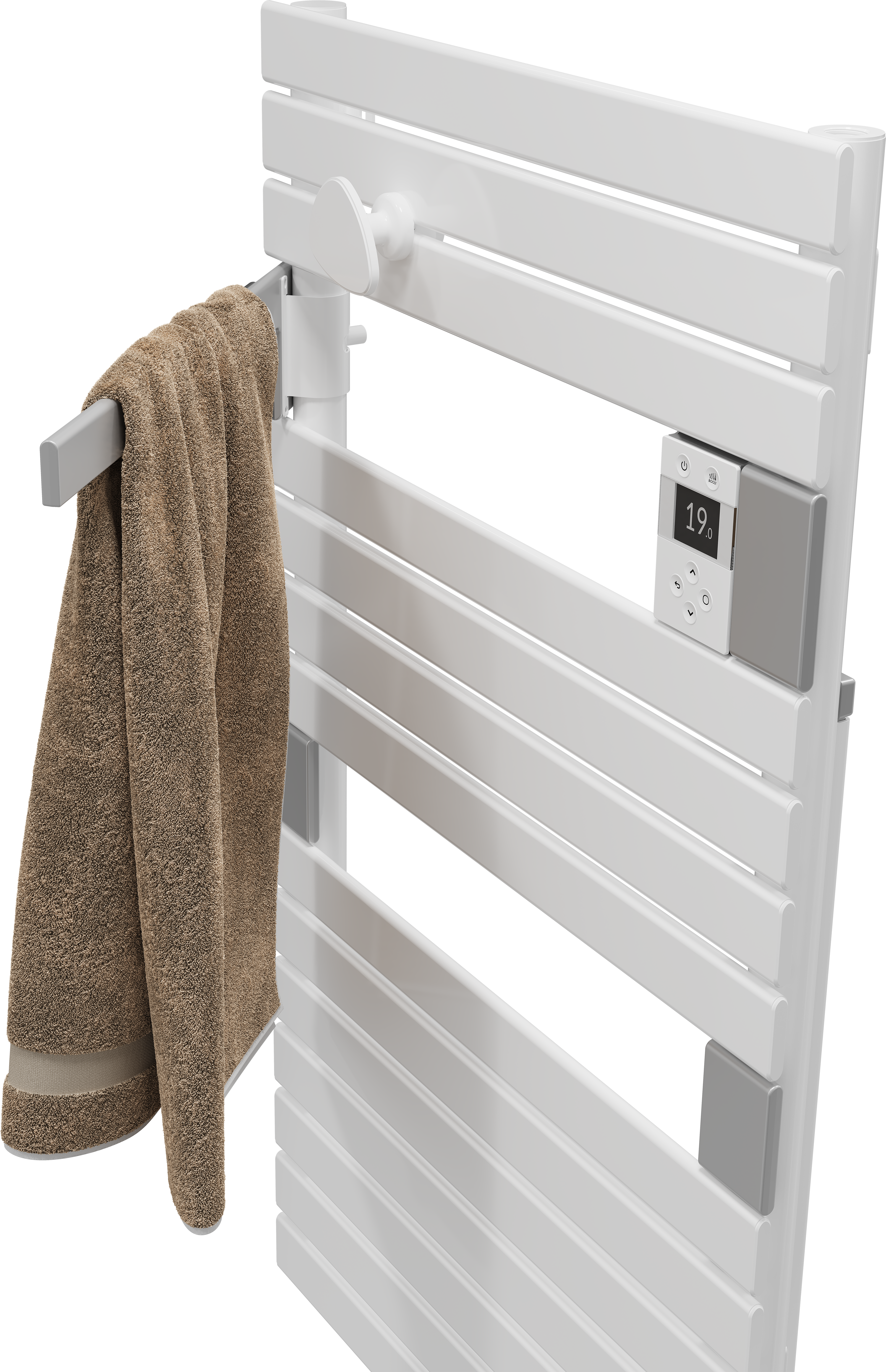 Sèche-serviettes électrique connecté 2 SAUTER 500W Asama blanc - 4