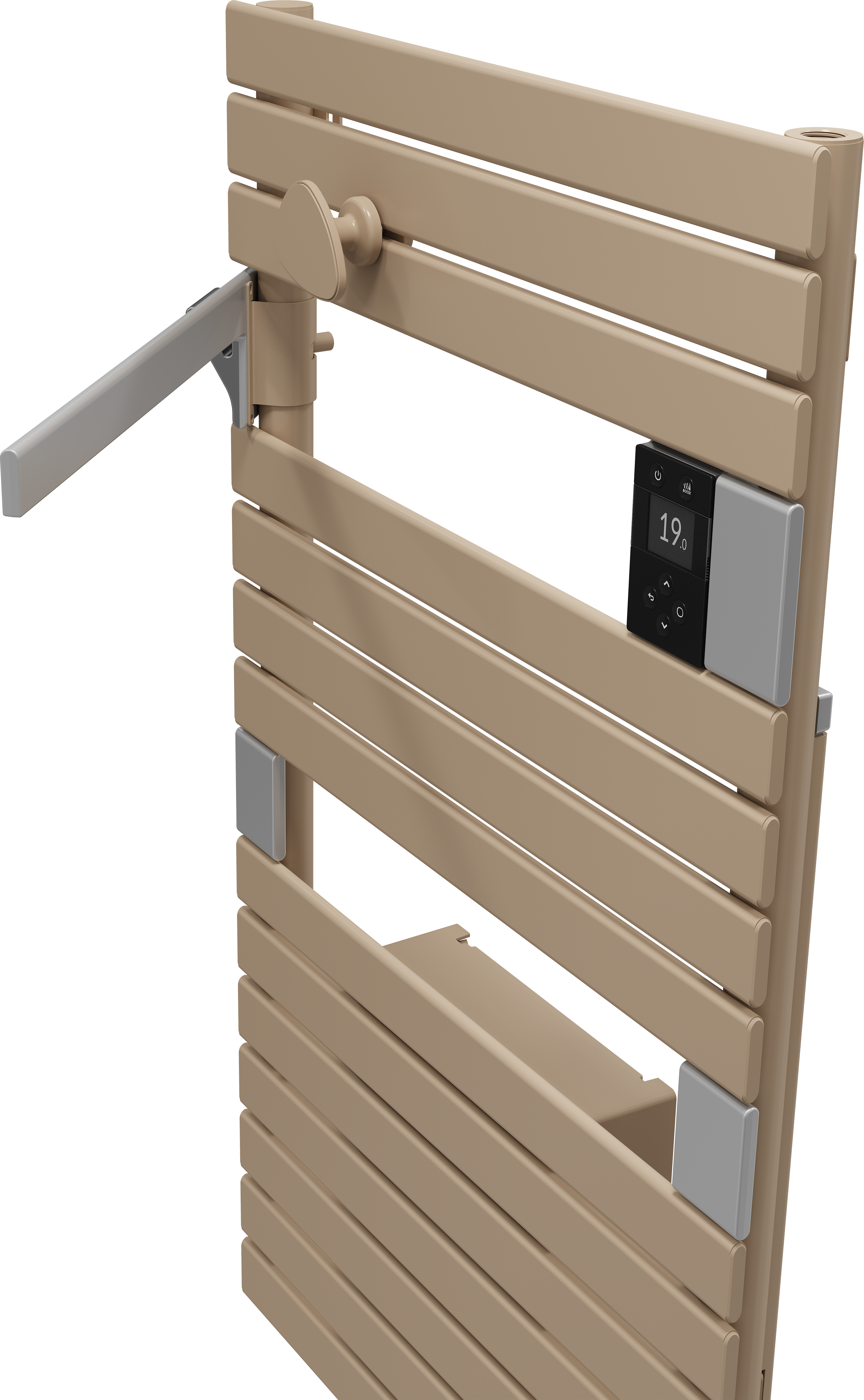 Sèche-serviettes électrique soufflant connecté 2 SAUTER 1500W Asama cappuccino - 4