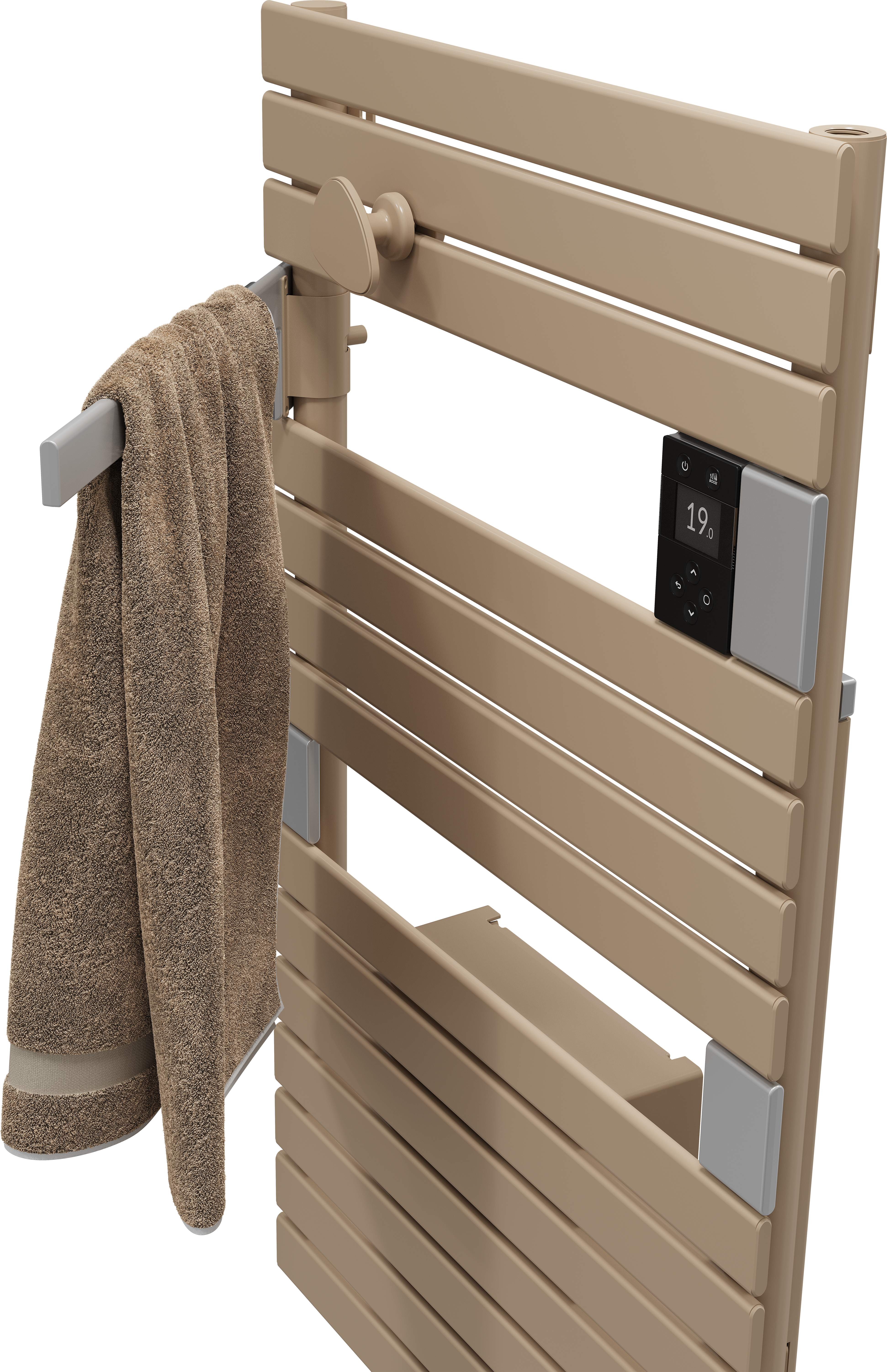 Sèche-serviettes électrique soufflant connecté 2 SAUTER 1500W Asama cappuccino - 5