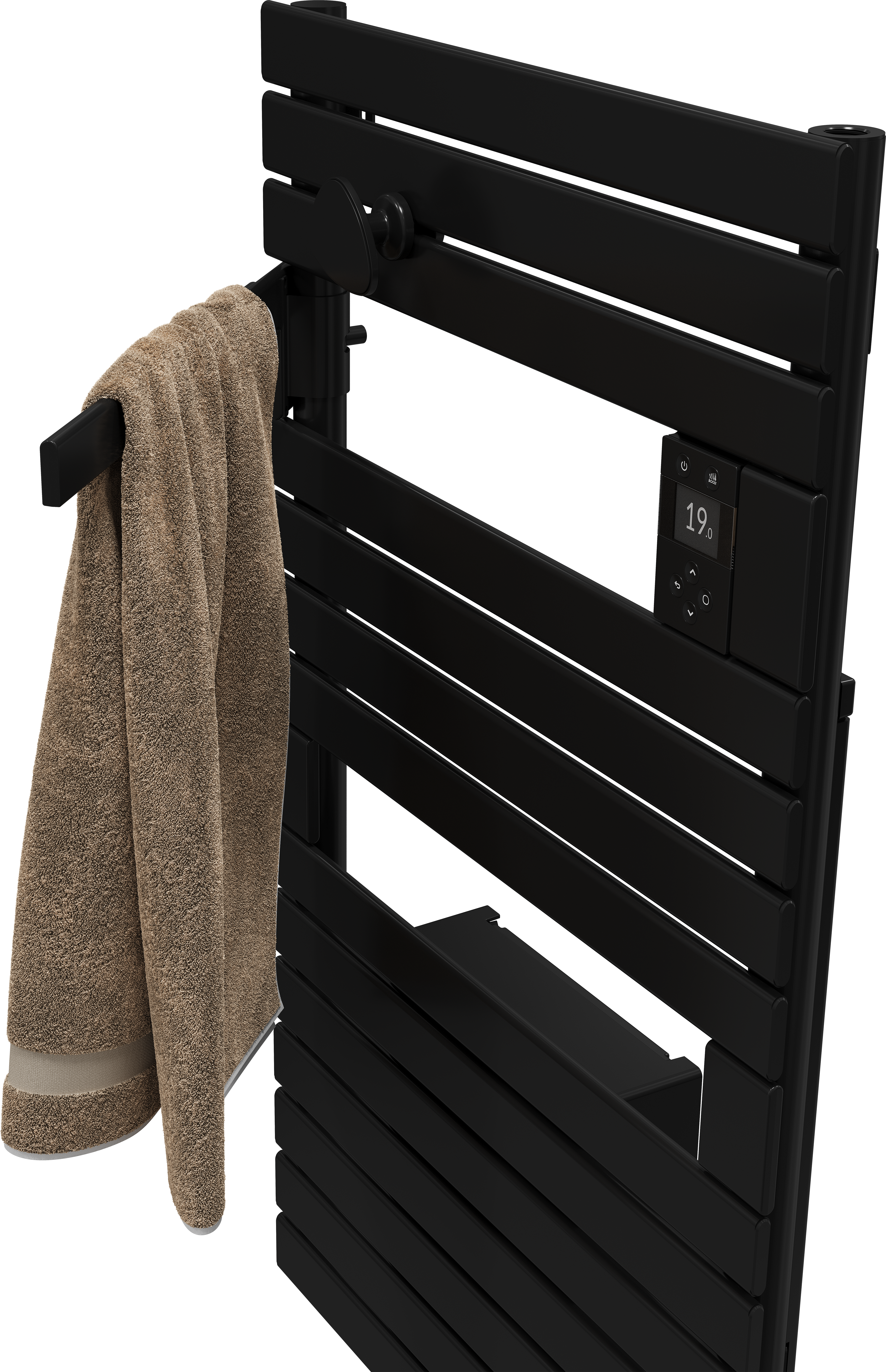 Sèche-serviettes électrique soufflant connecté 2 SAUTER 1500W Asama noir - 6