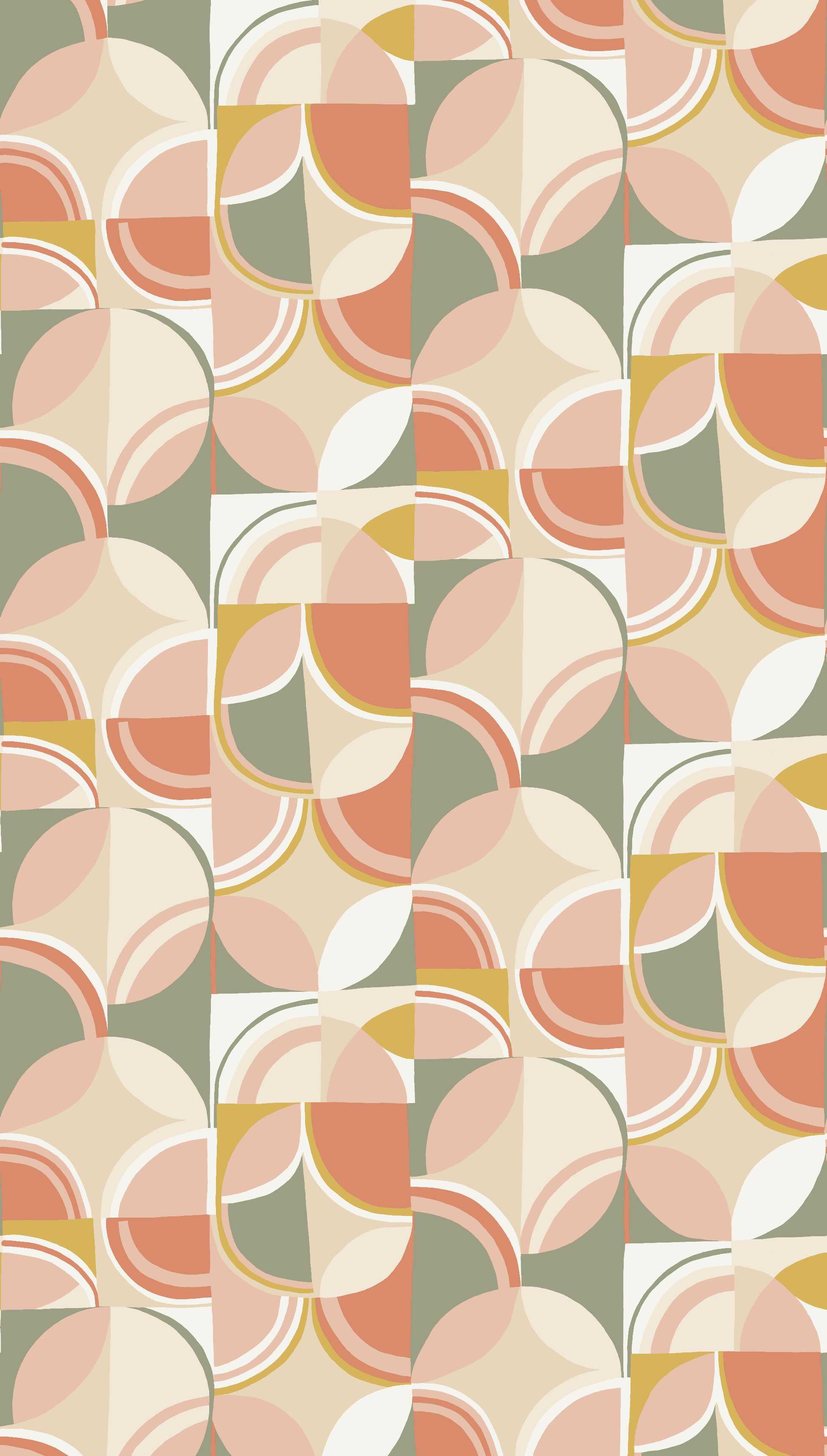 Papier peint panoramique LES AVENTURES vintage  terracotta l.150 x H.280 cm - 3