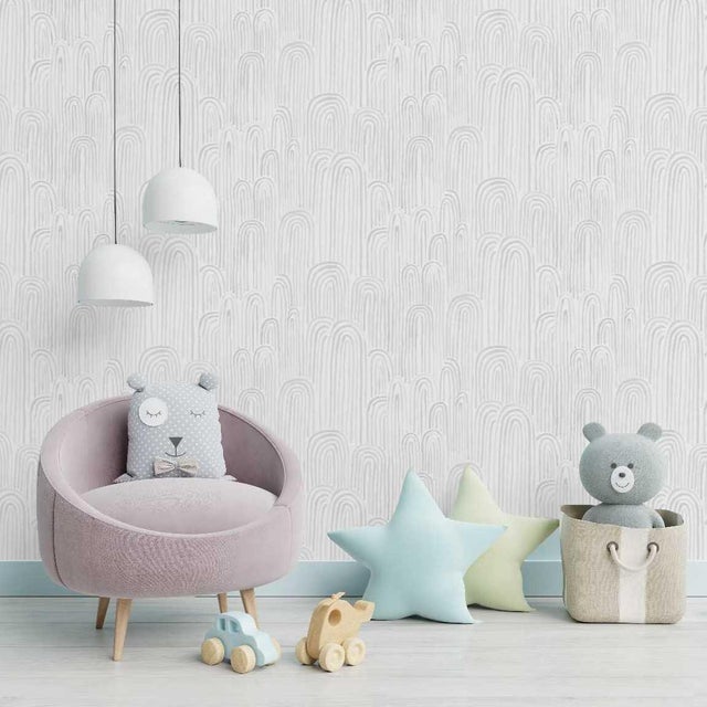 Papier peint intissé Les aventures nina gris