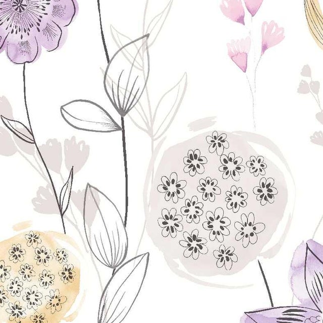 Papier peint intissé Les aventures lavinia violet