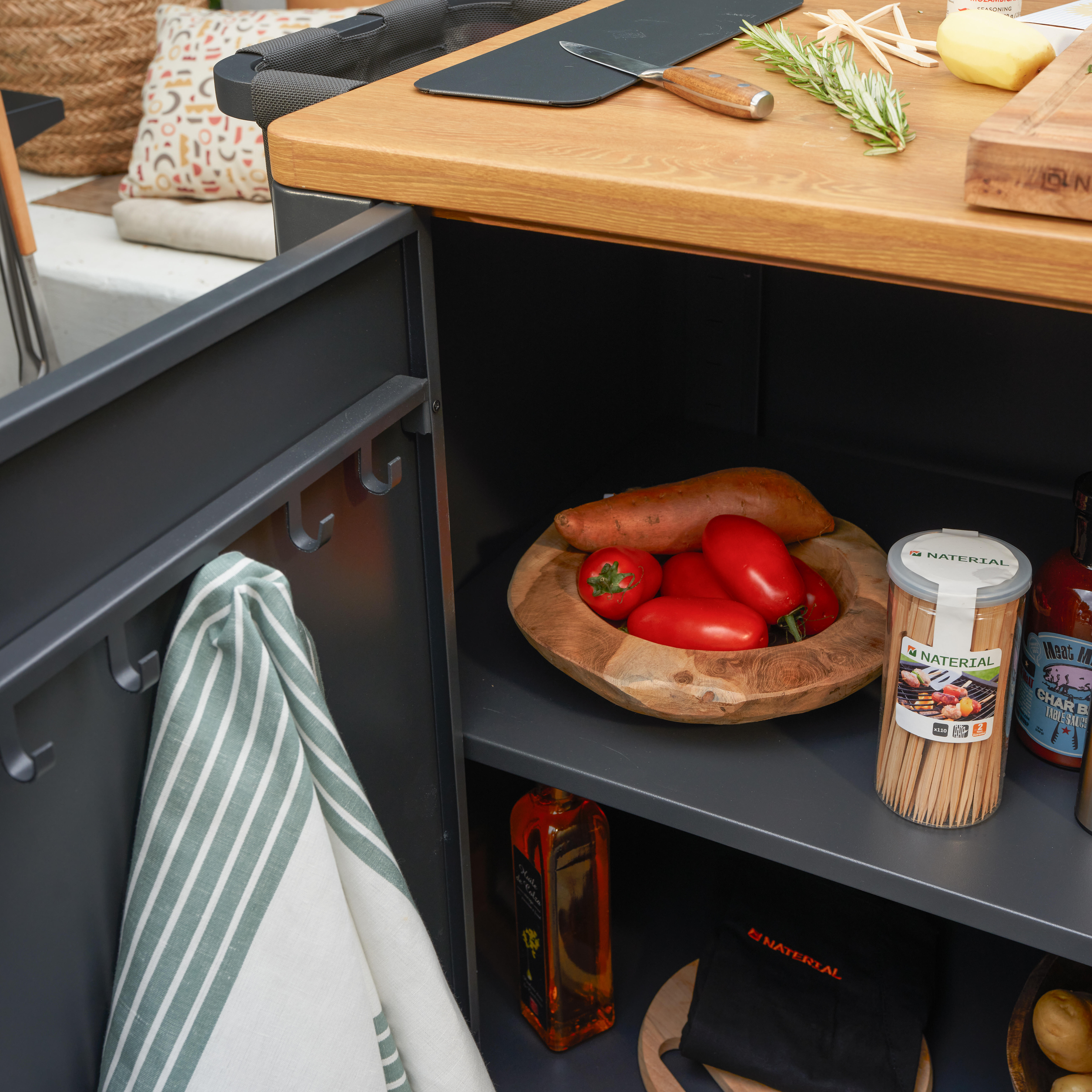 Bote de pinchos para brochetas NATERIAL de bambú - 6