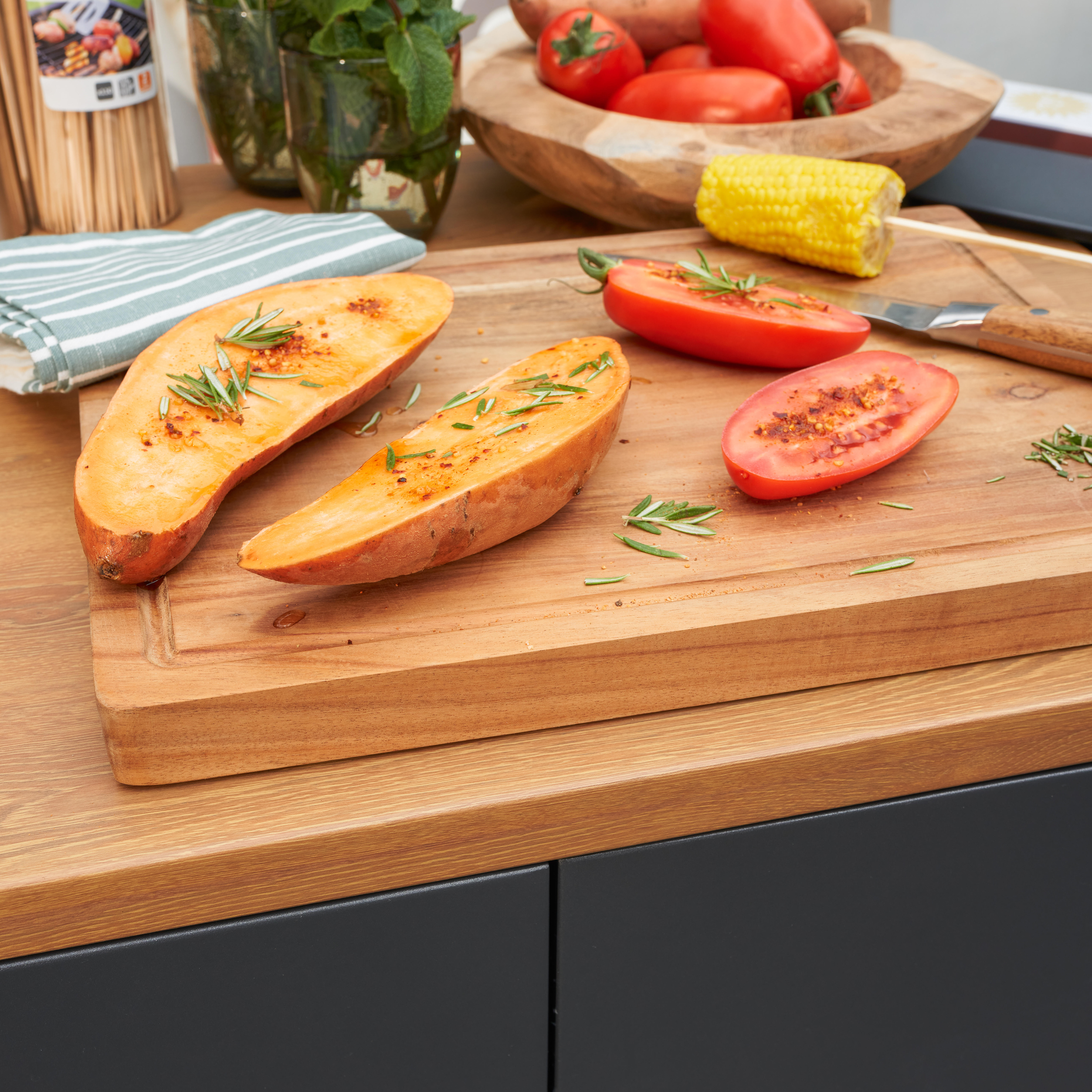 Planche à découper en acacia 40x30x3cm NATERIAL - 7