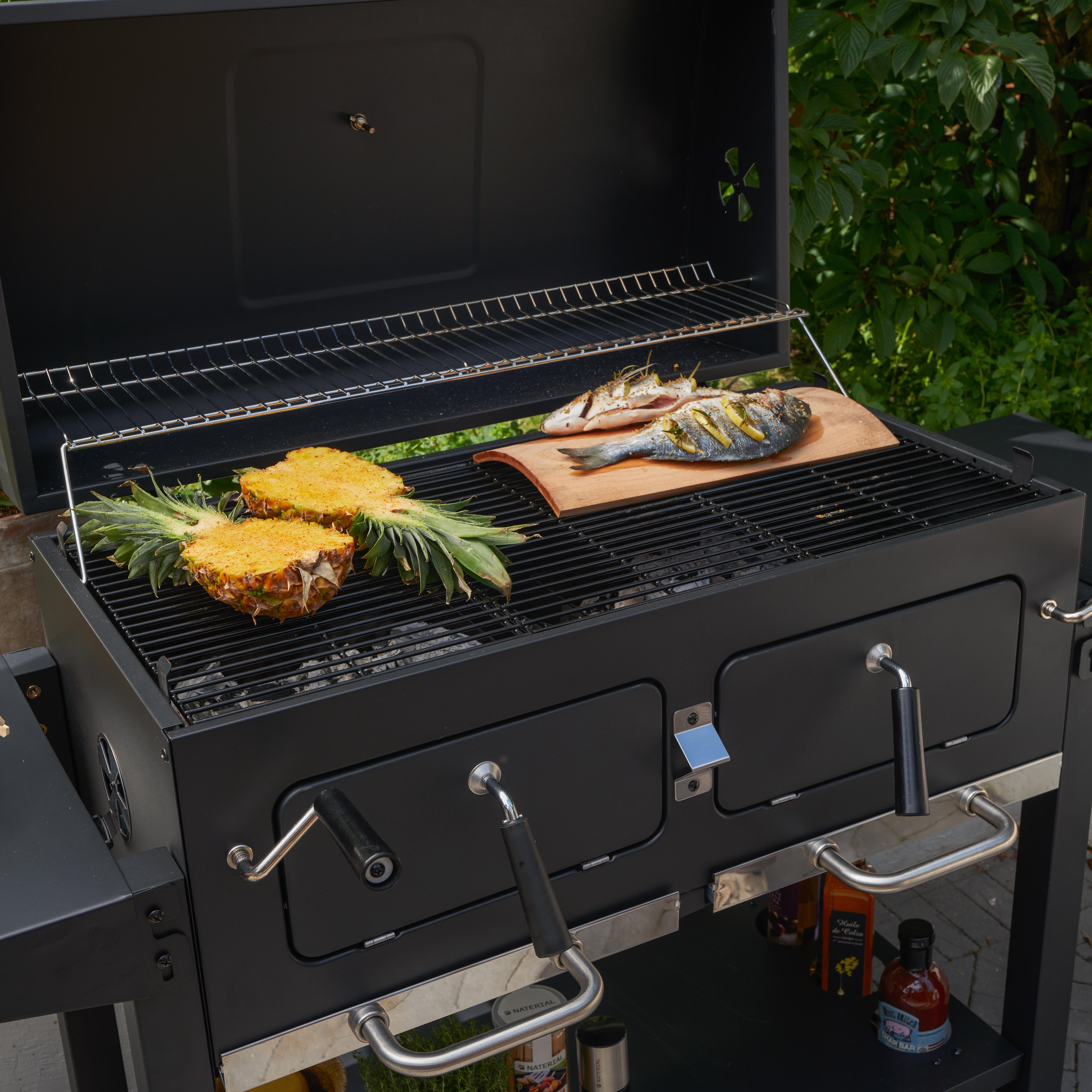 Barbecue king size 2 foyers indépendants Centaurus NATERIAL - 8