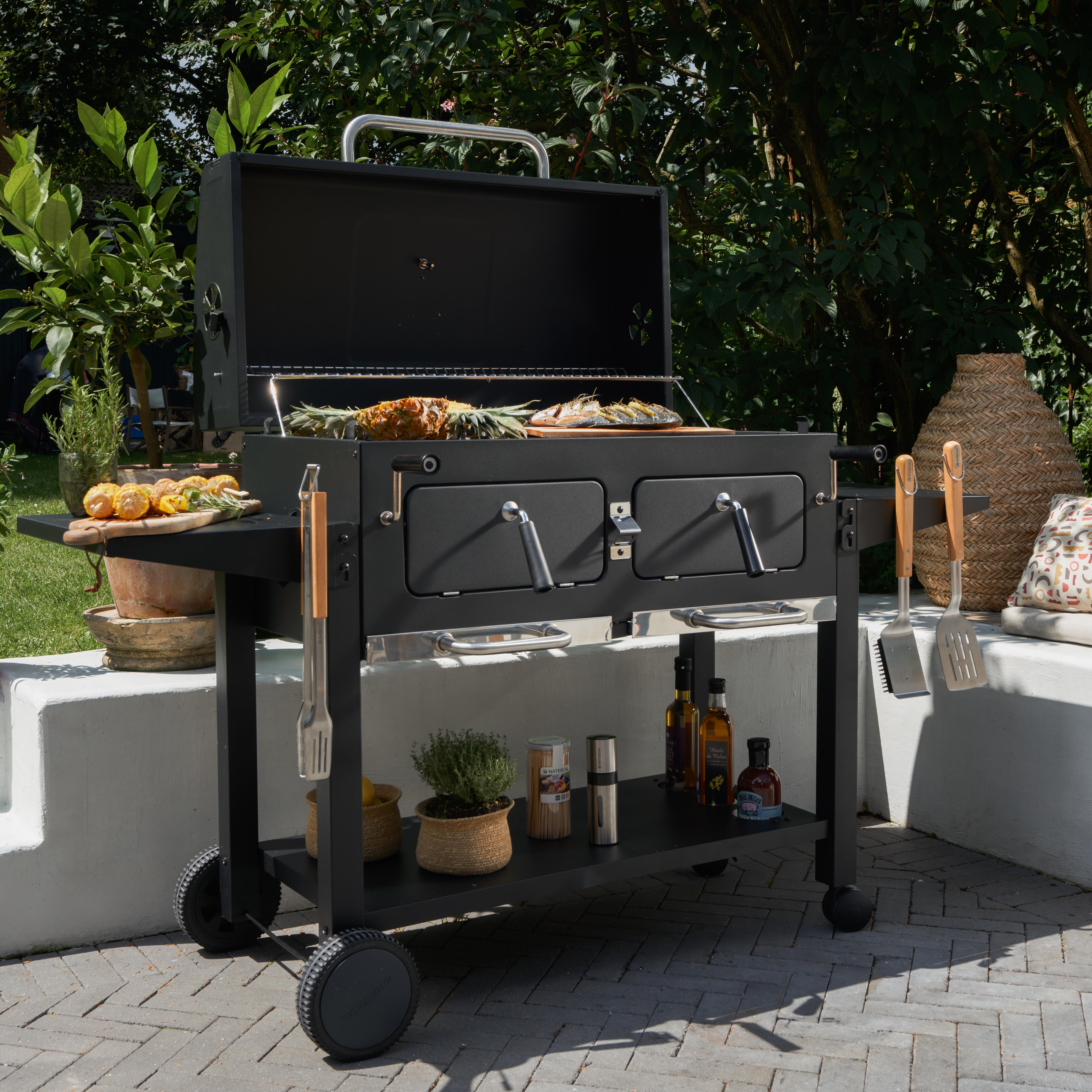 Barbecue king size 2 foyers indépendants Centaurus NATERIAL - 7