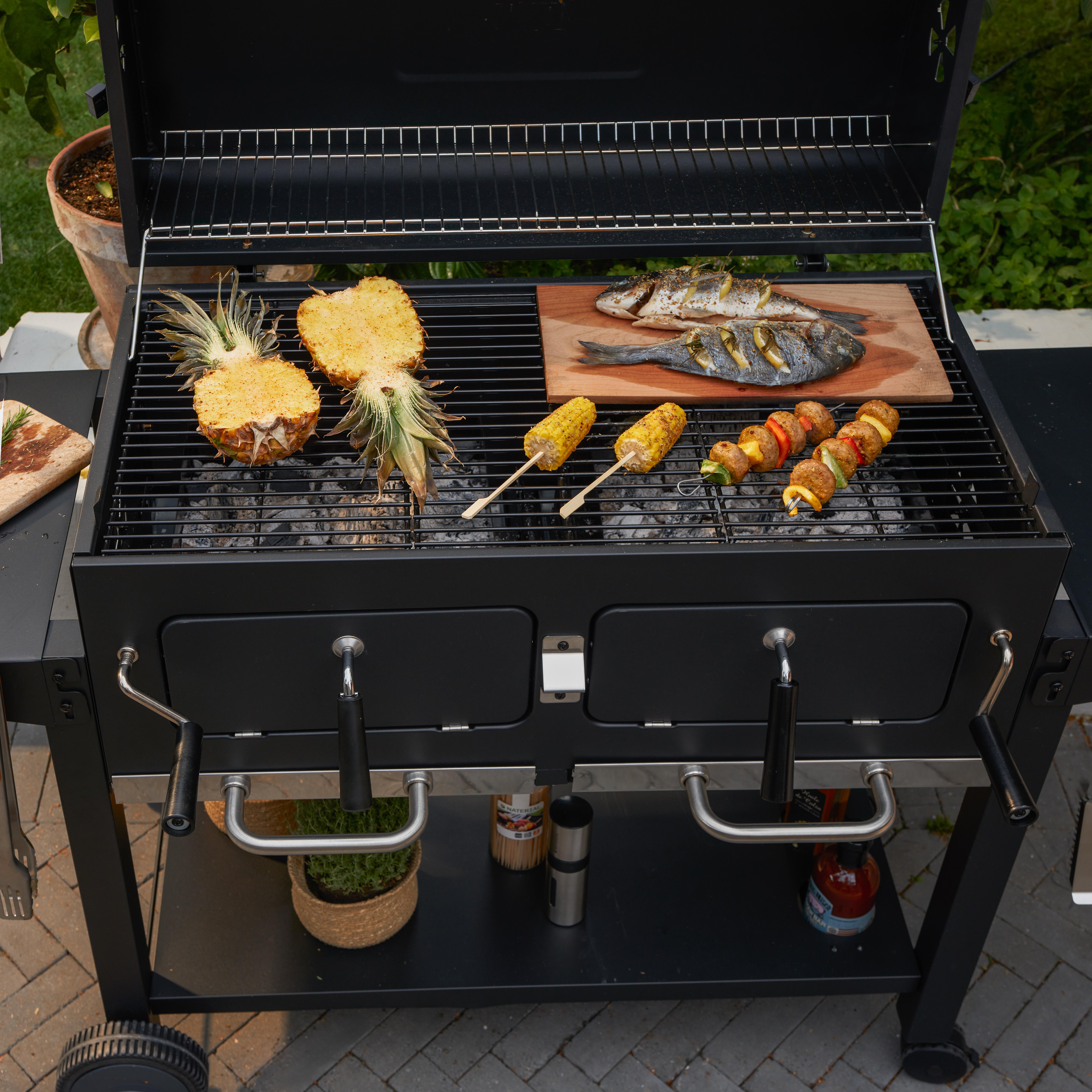 Barbecue king size 2 foyers indépendants Centaurus NATERIAL - 6