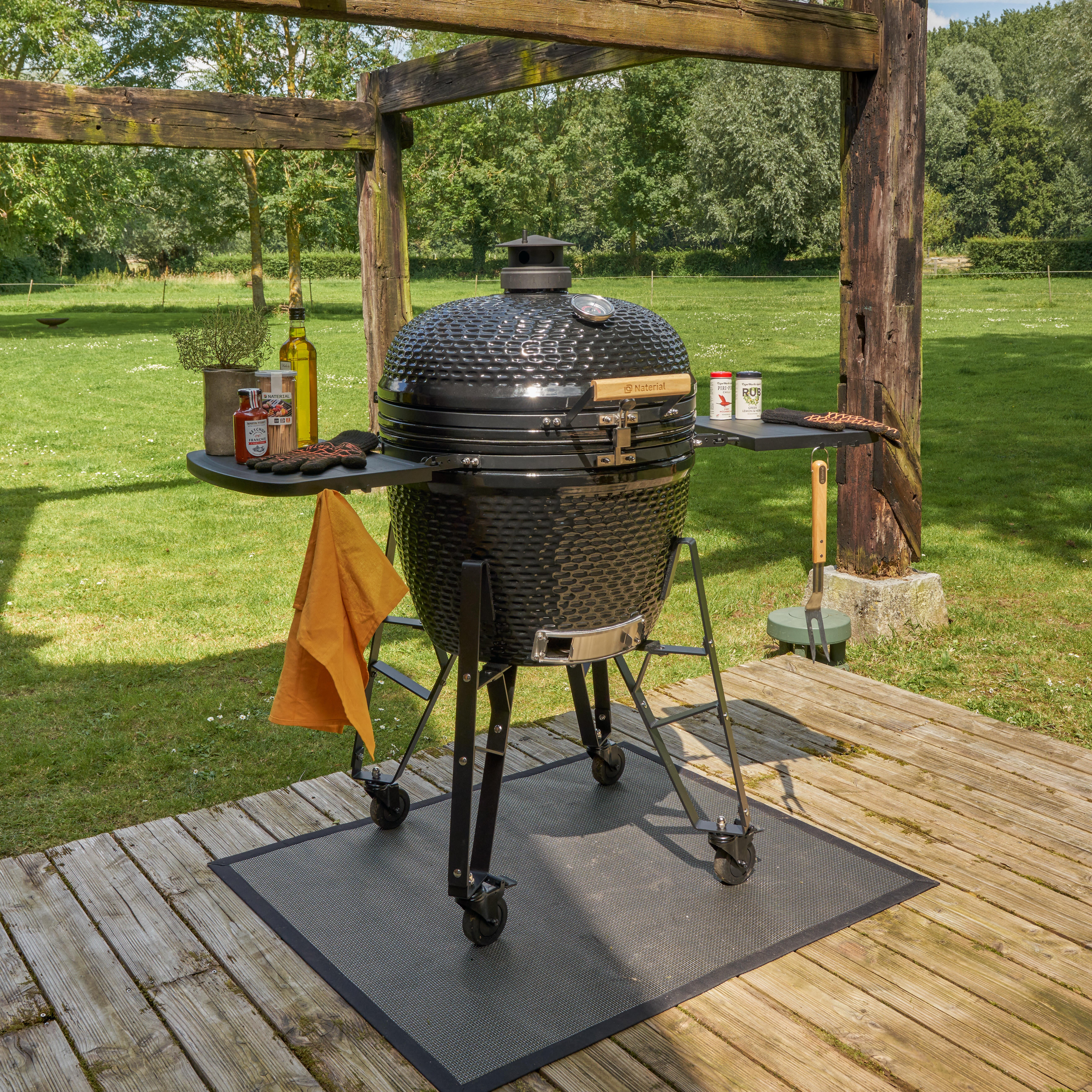 Materiał do grillowania w atmosferze zdjęcia  - 1