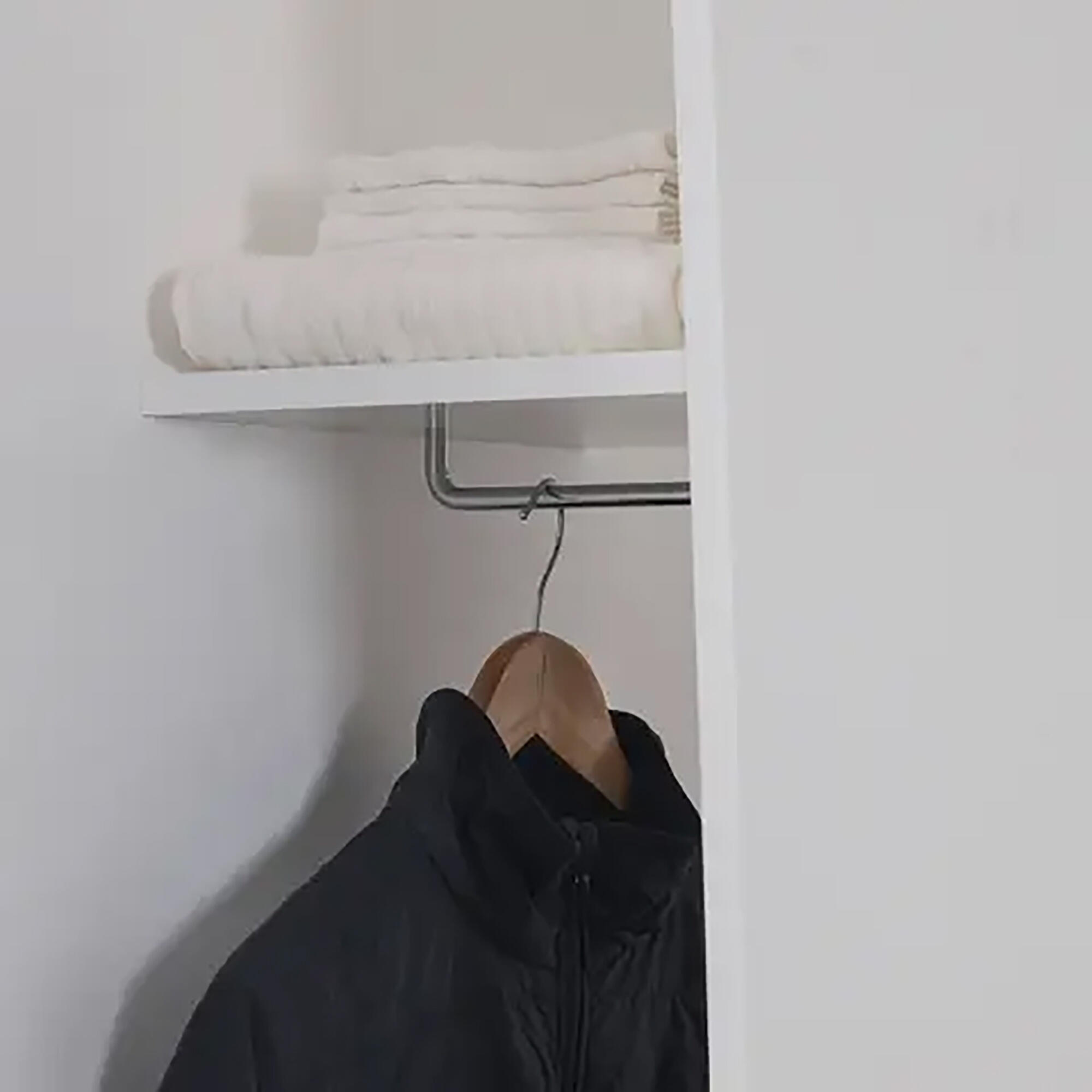 Mobile ingresso ONDA L 40 x H 185.2 x P 26.6 cm bianco lucido - 5