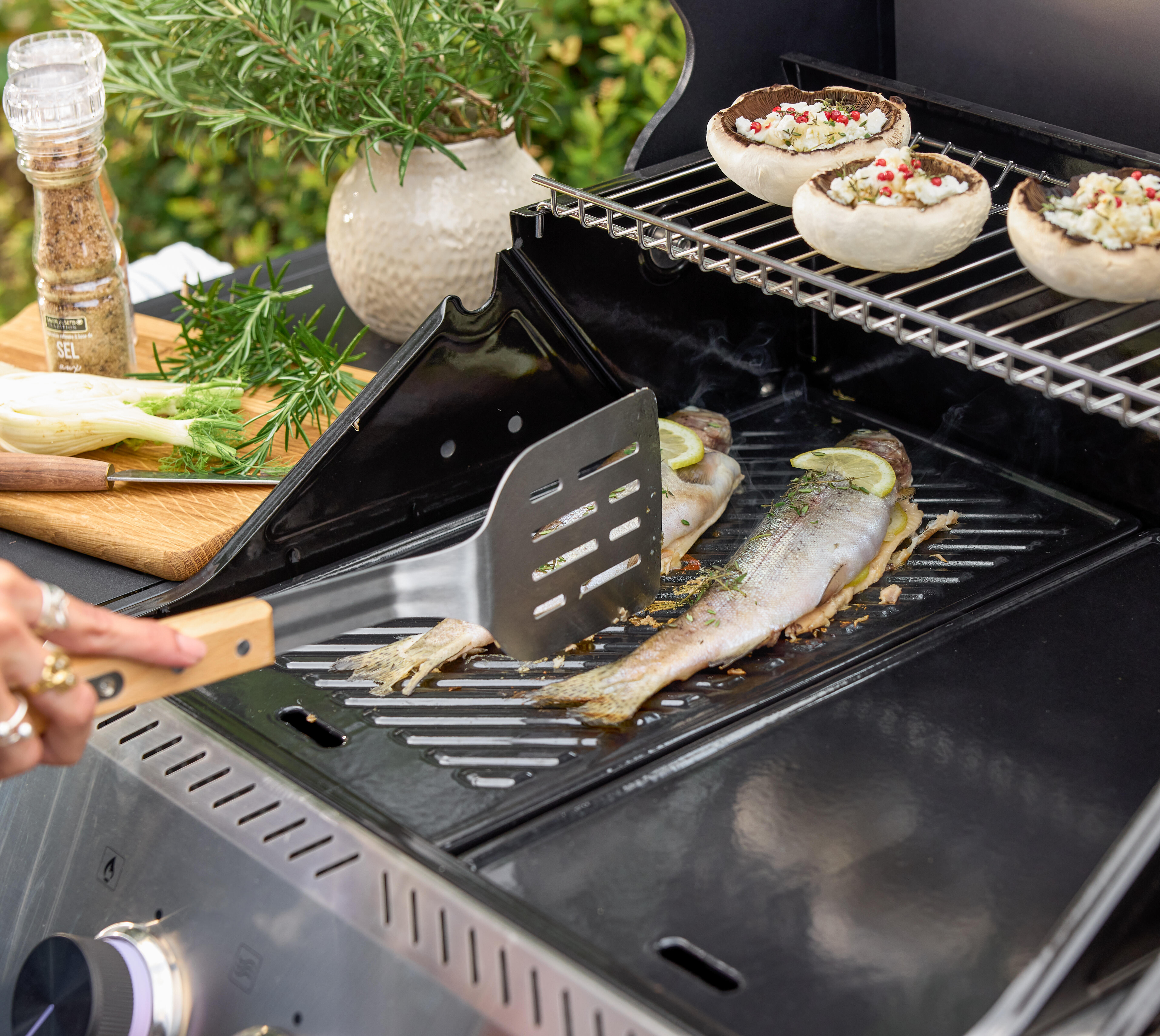 Conjunto de 4 utensílios de barbecue magnéticos em aço inoxidável Naterial - 14