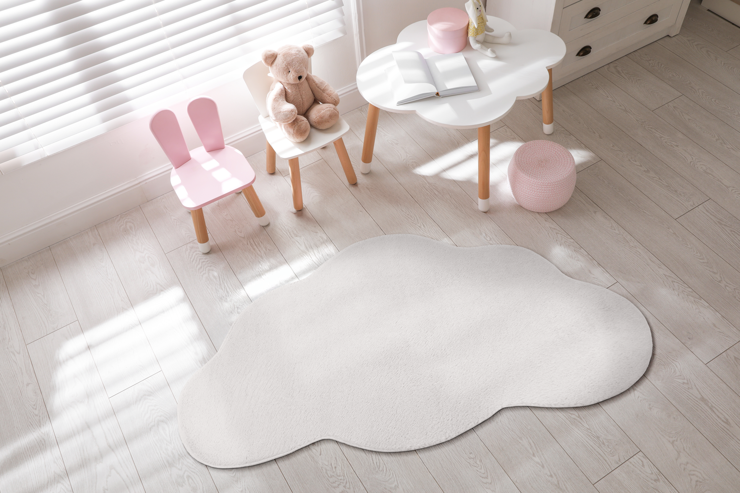 ウィムガゼット★チノジレ★ホワイト★新品同様★ビームストゥモローランド Dywan dziecięcy Rabbit Promo Chmura 70 x 110 cm Mix kolorów