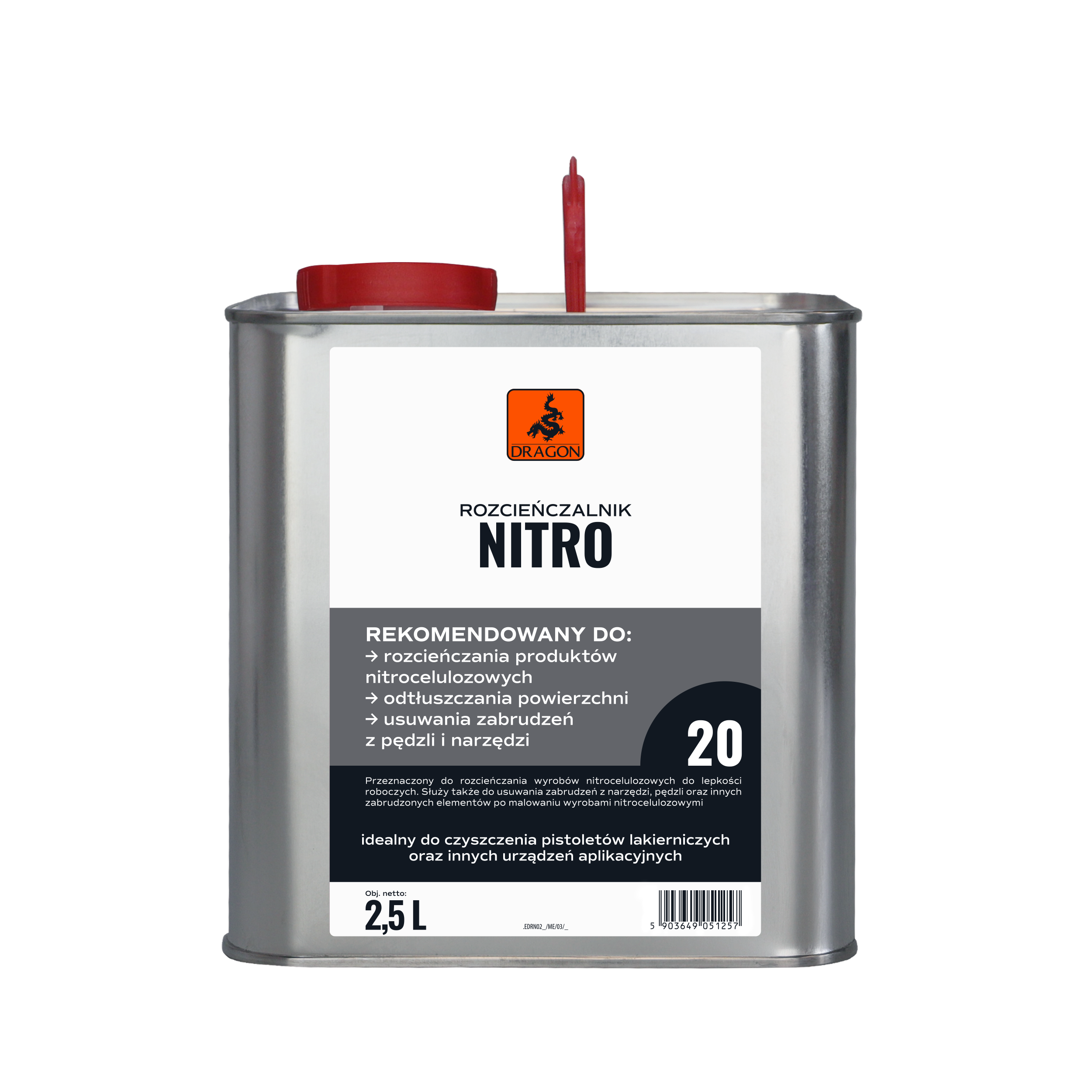 Rozpuszczalnik NITRO 2.5 l DRAGON