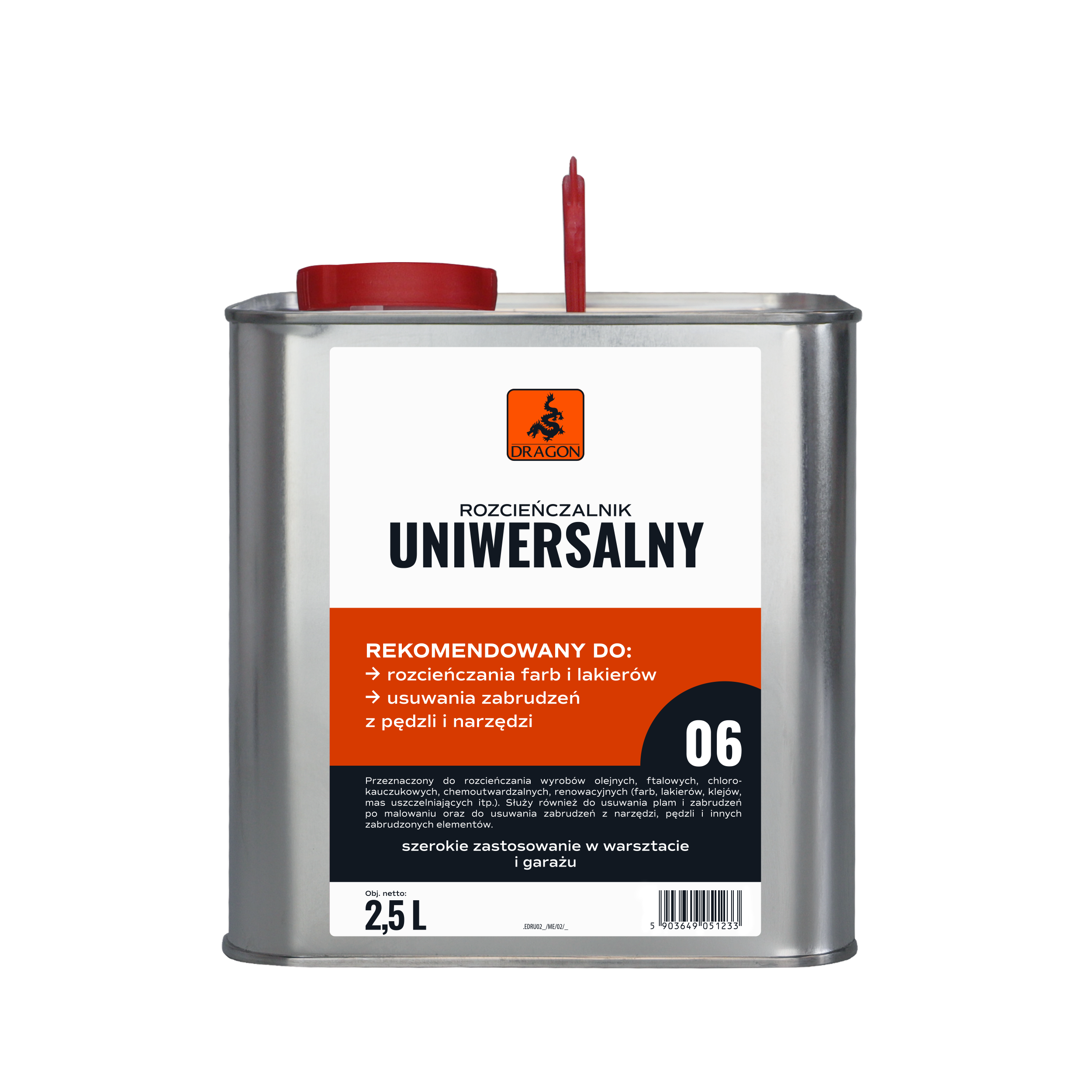 Rozpuszczalnik UNIWERSALNY 2.5 l DRAGON