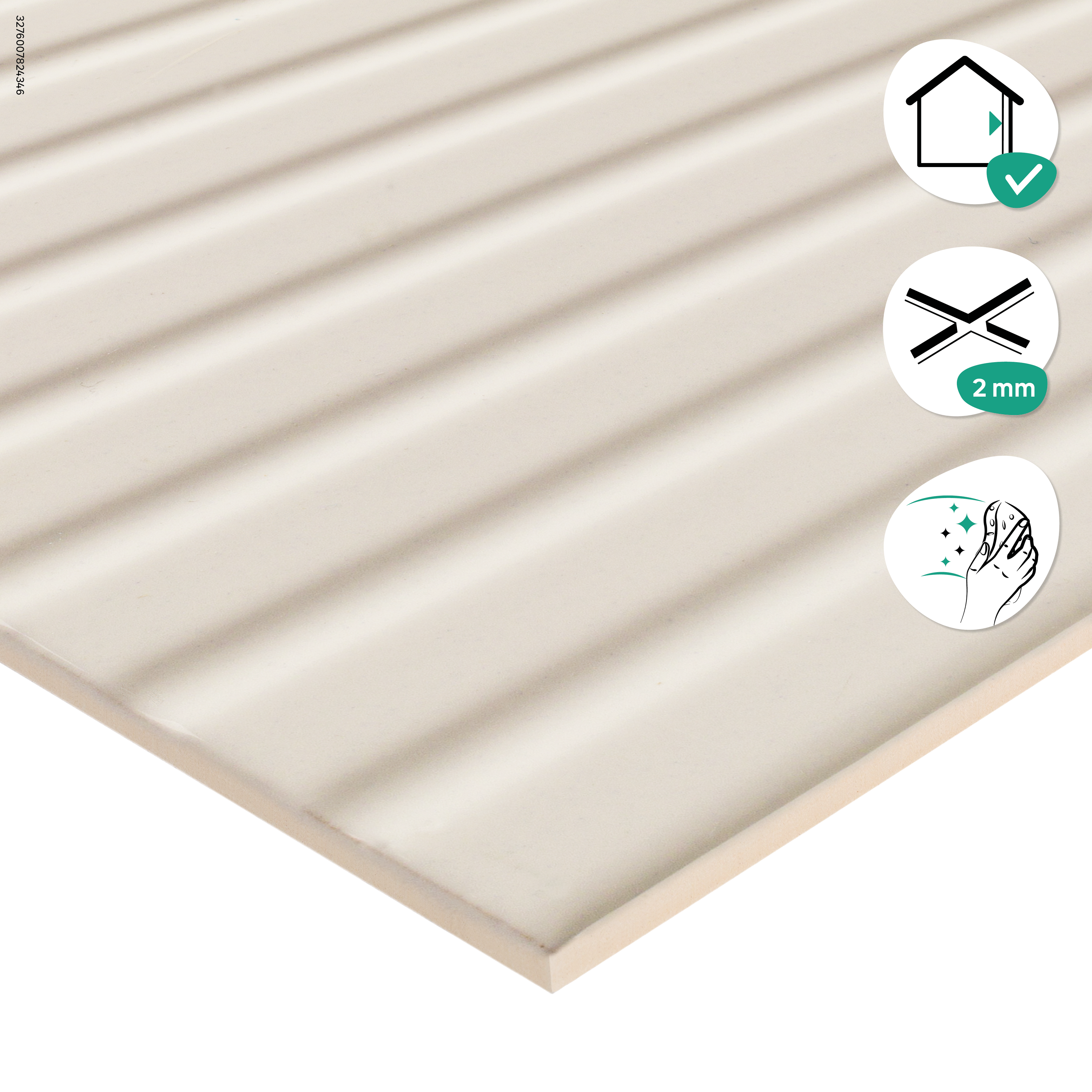 Glazura Arctic White 3D Mat 29.8x59.8 Artens - 7