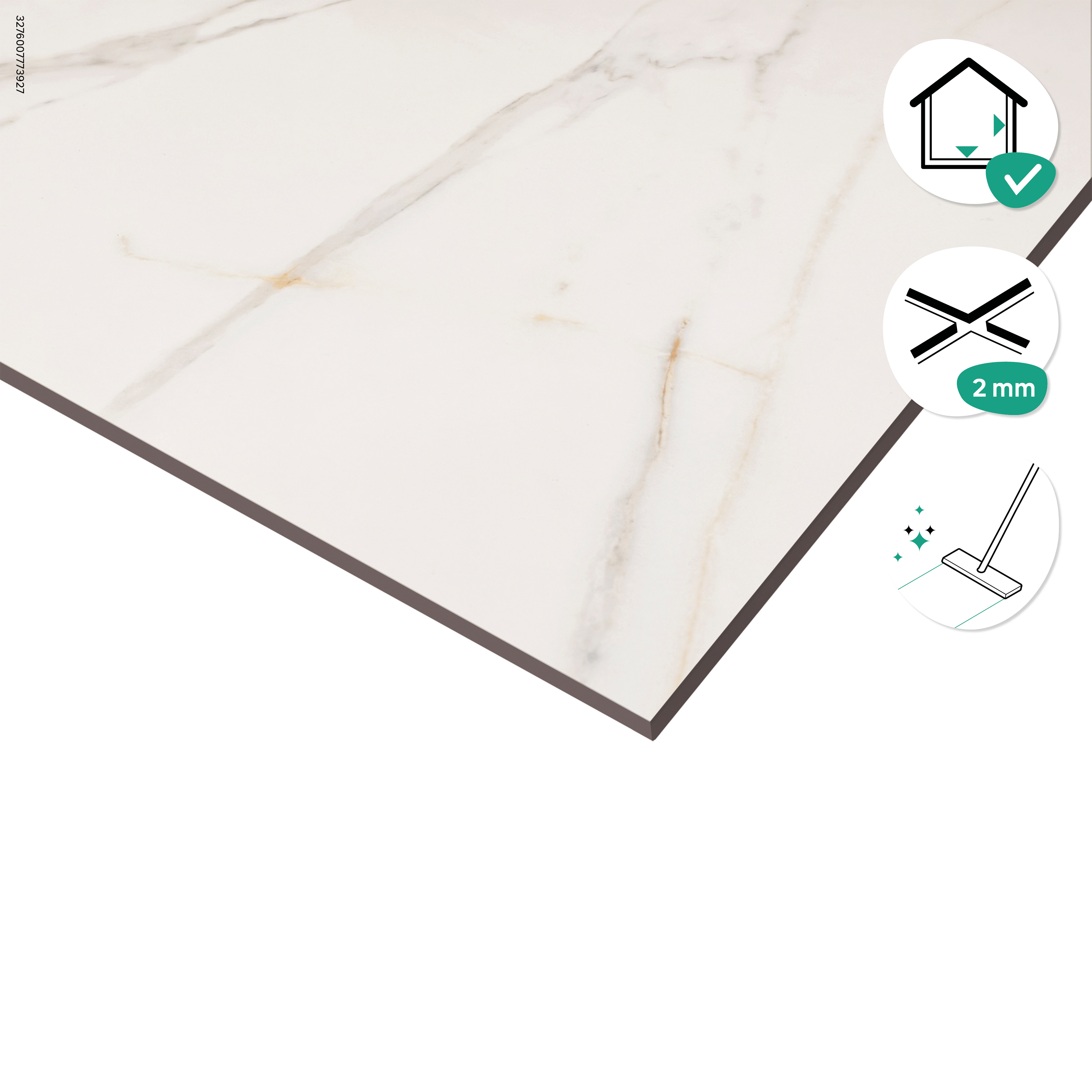 Gres szkliwiony Calacatta Gold 60x60 Artens - 7