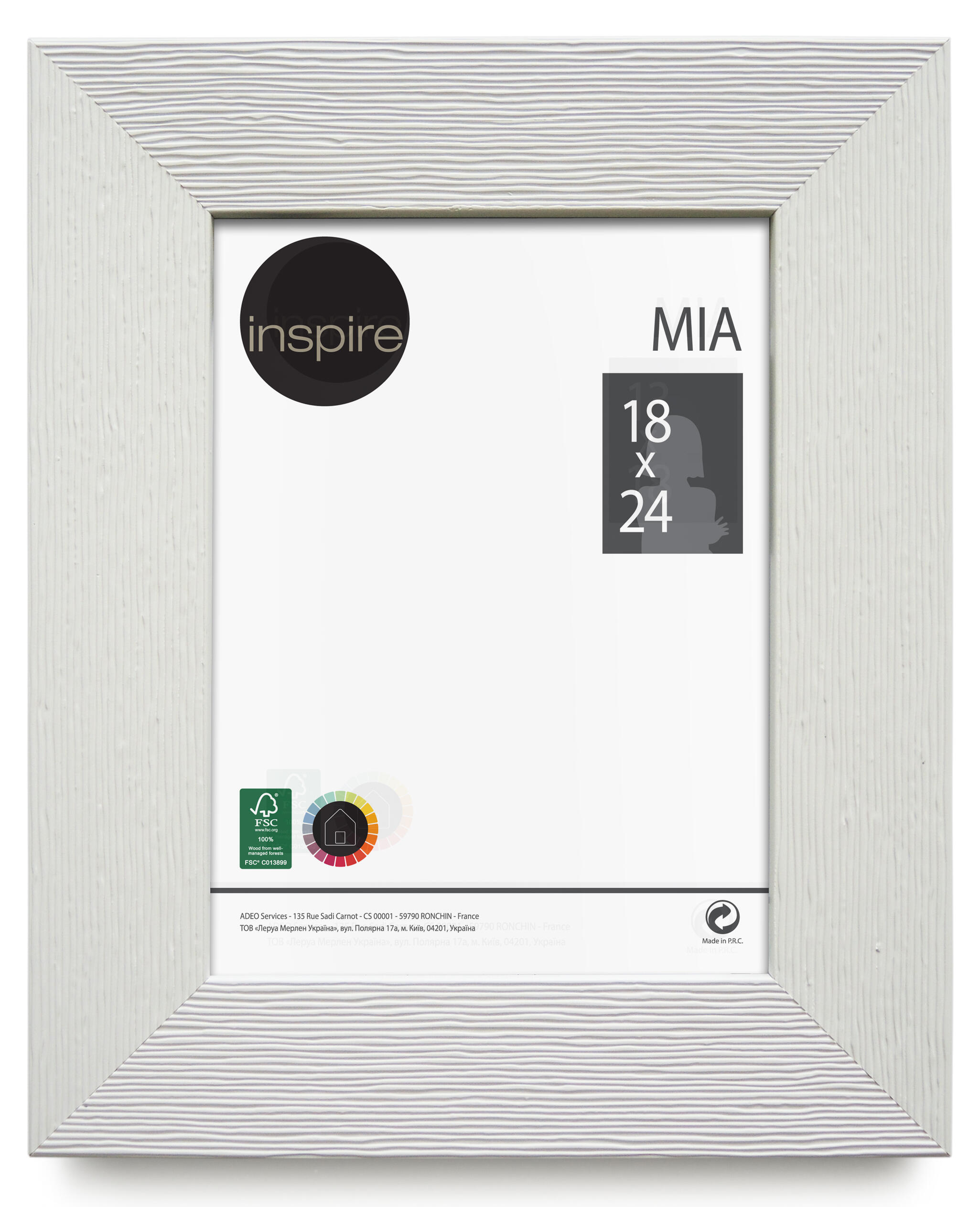 Bildershop-24 Cornice Per Oggetti VARIANTO35 60x80 Cm Bianca – Con Passepartout E Staffa Per Maglie - 4